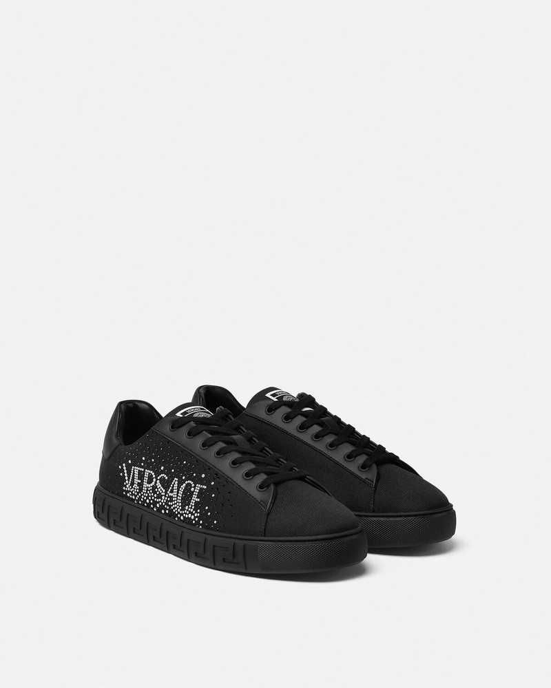 VERSACE Crystal Logo Greca Sneakers outlook
