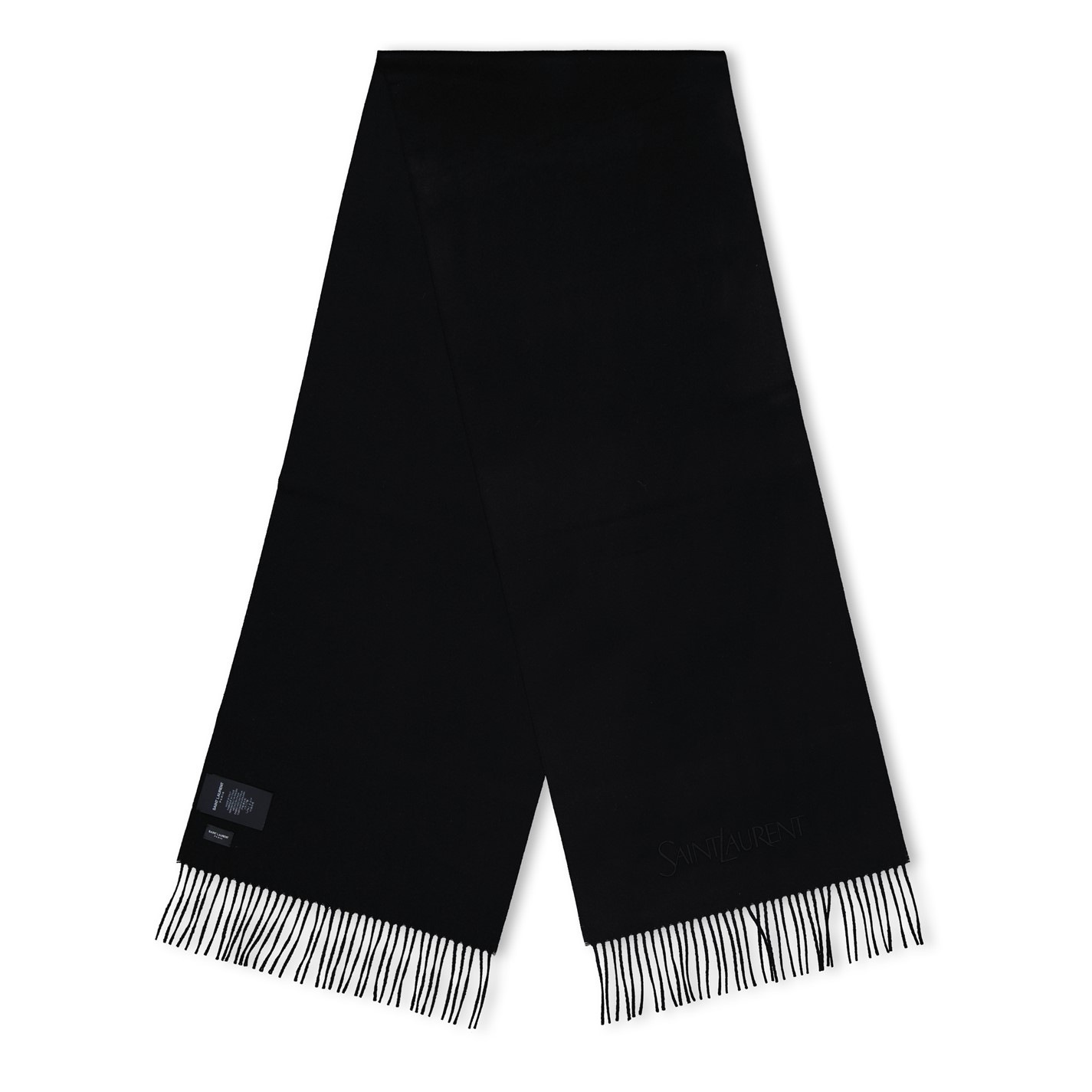 FRINGED JACQUARD SCARF - 1