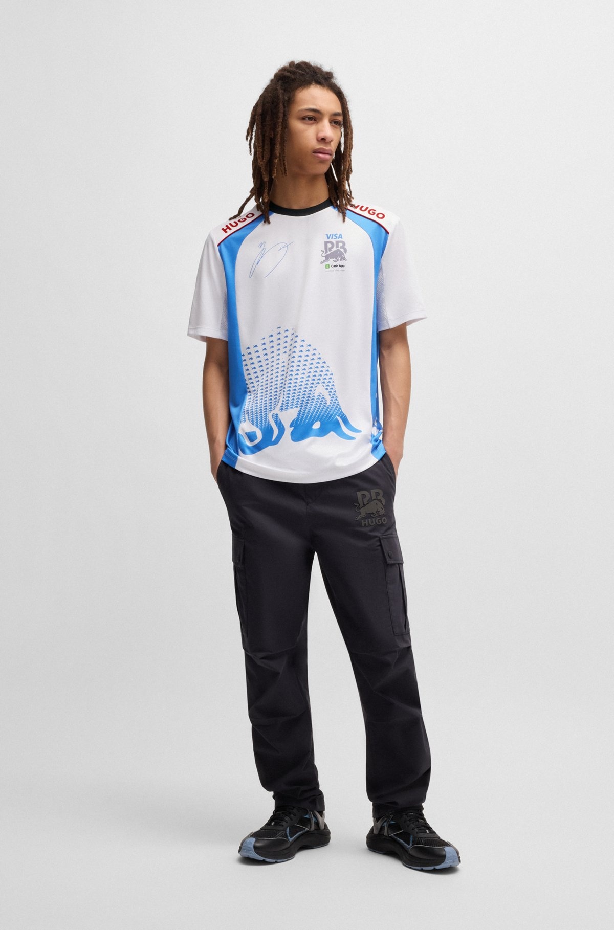 HUGO X VCARB FANWEAR T-SHIRT WITH YUKI TSUNODA ARTWORK - 4