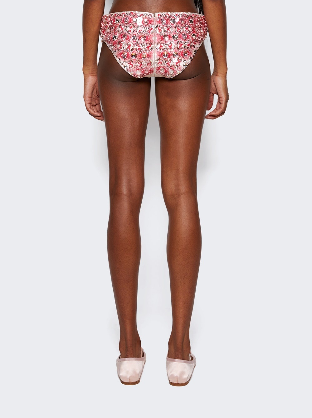 Embroidered Silk Bottoms Opal - 5