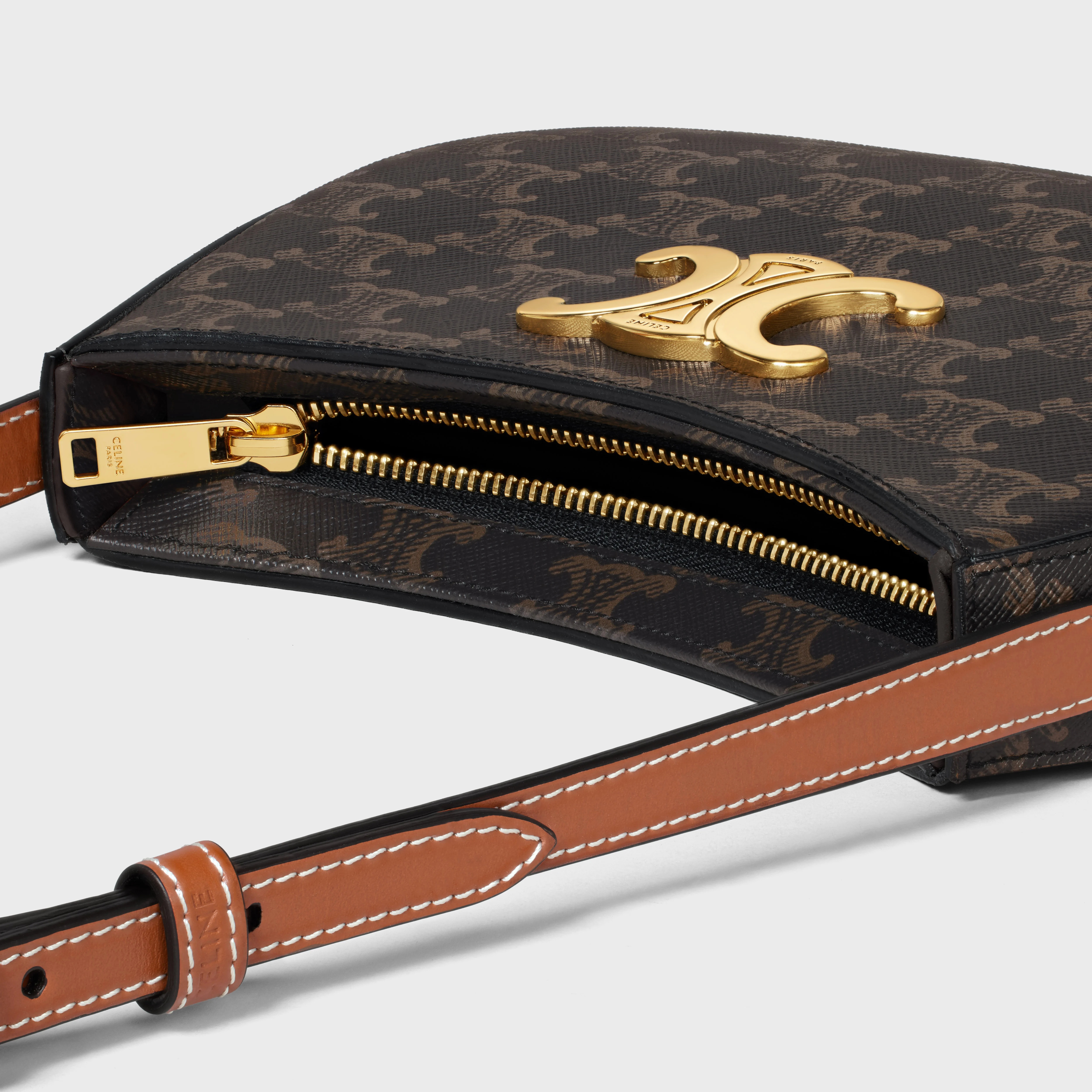 MEDIUM TILLY BAG in Triomphe canvas and calfskin - 4