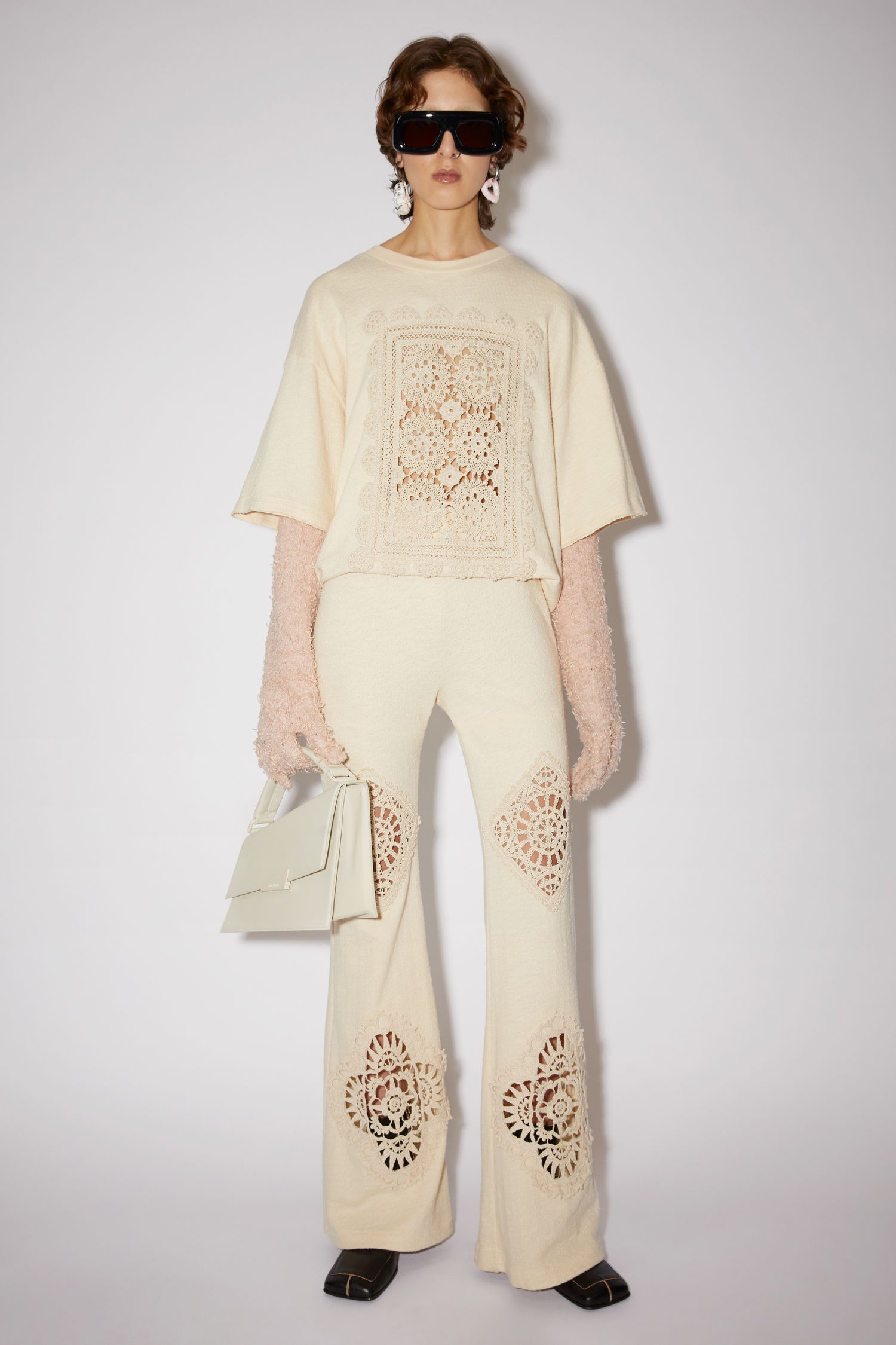 Crochet trousers - Ecru beige - 2