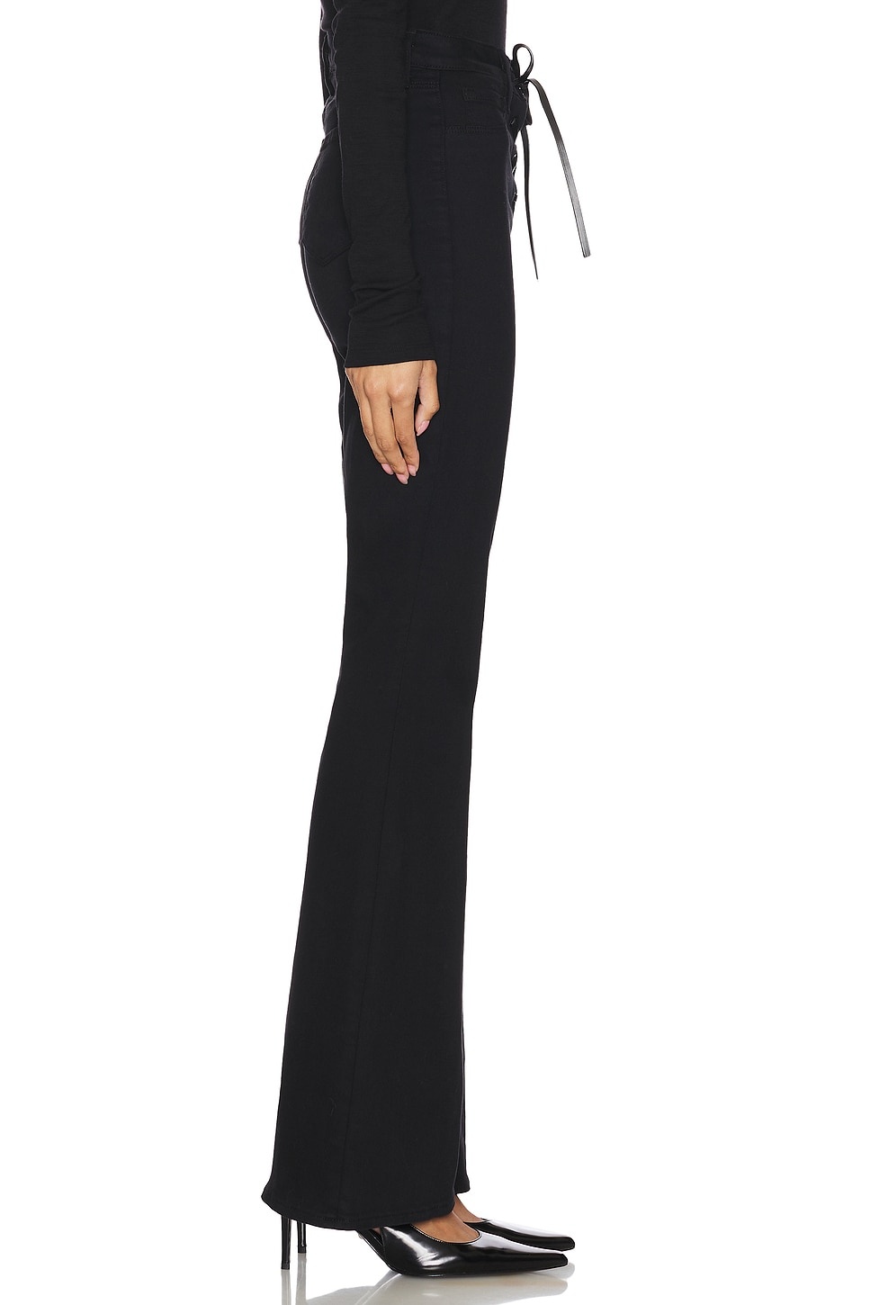 Charis High Rise Front Lace Up Flare Pant - 3
