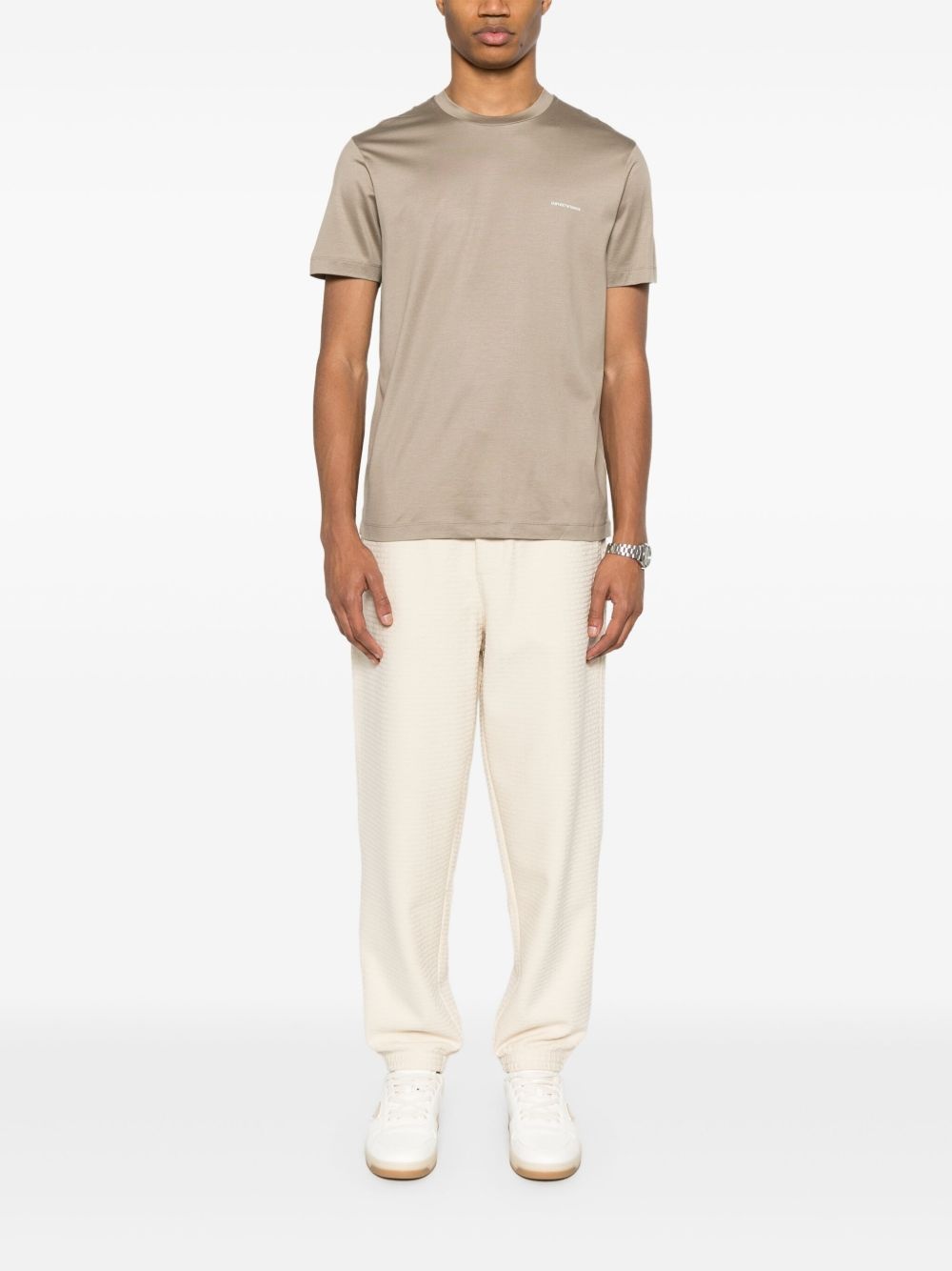 logo-jacquard track pants - 2