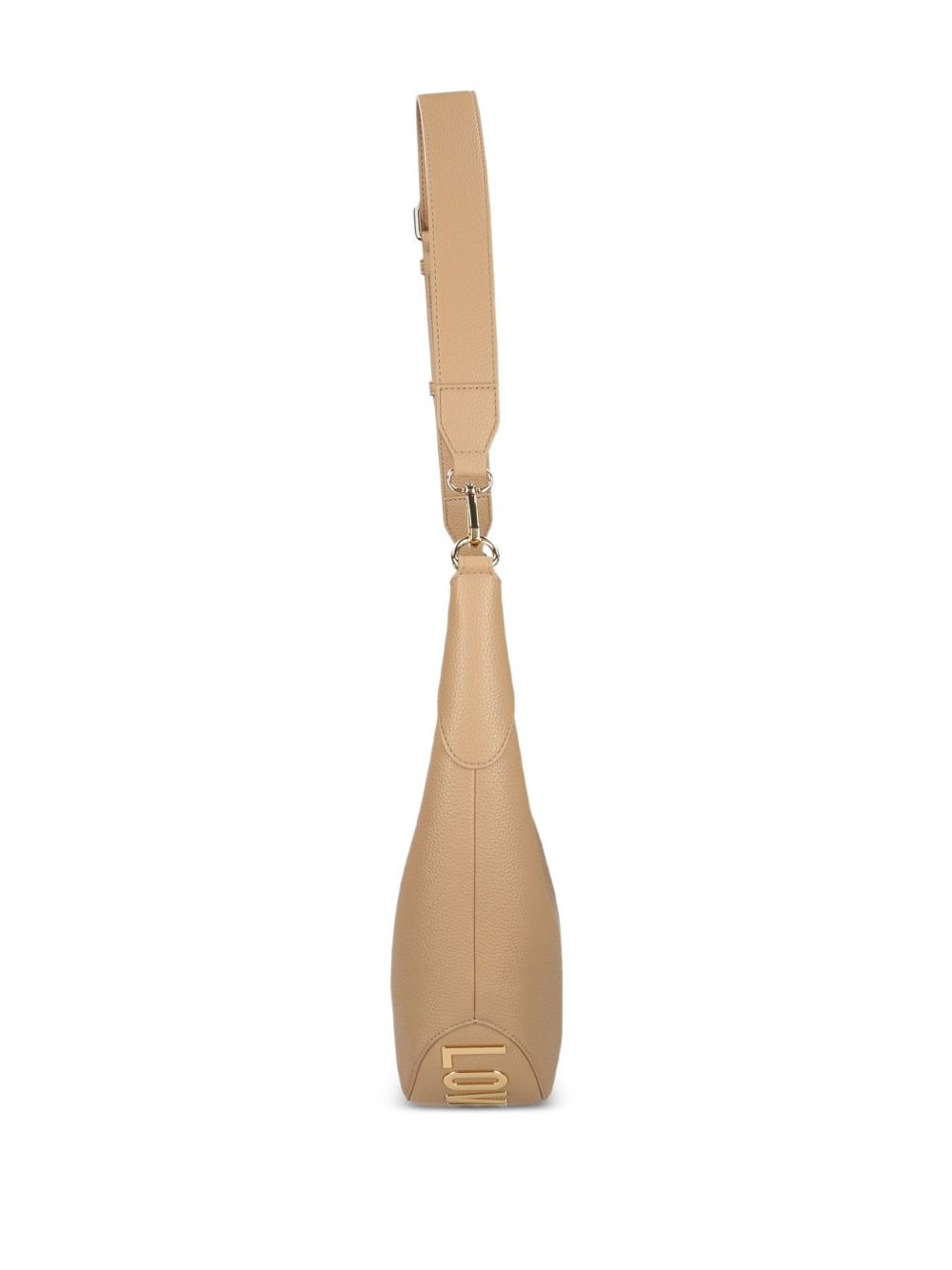 logo-plaque crescent shoulder bag - 4