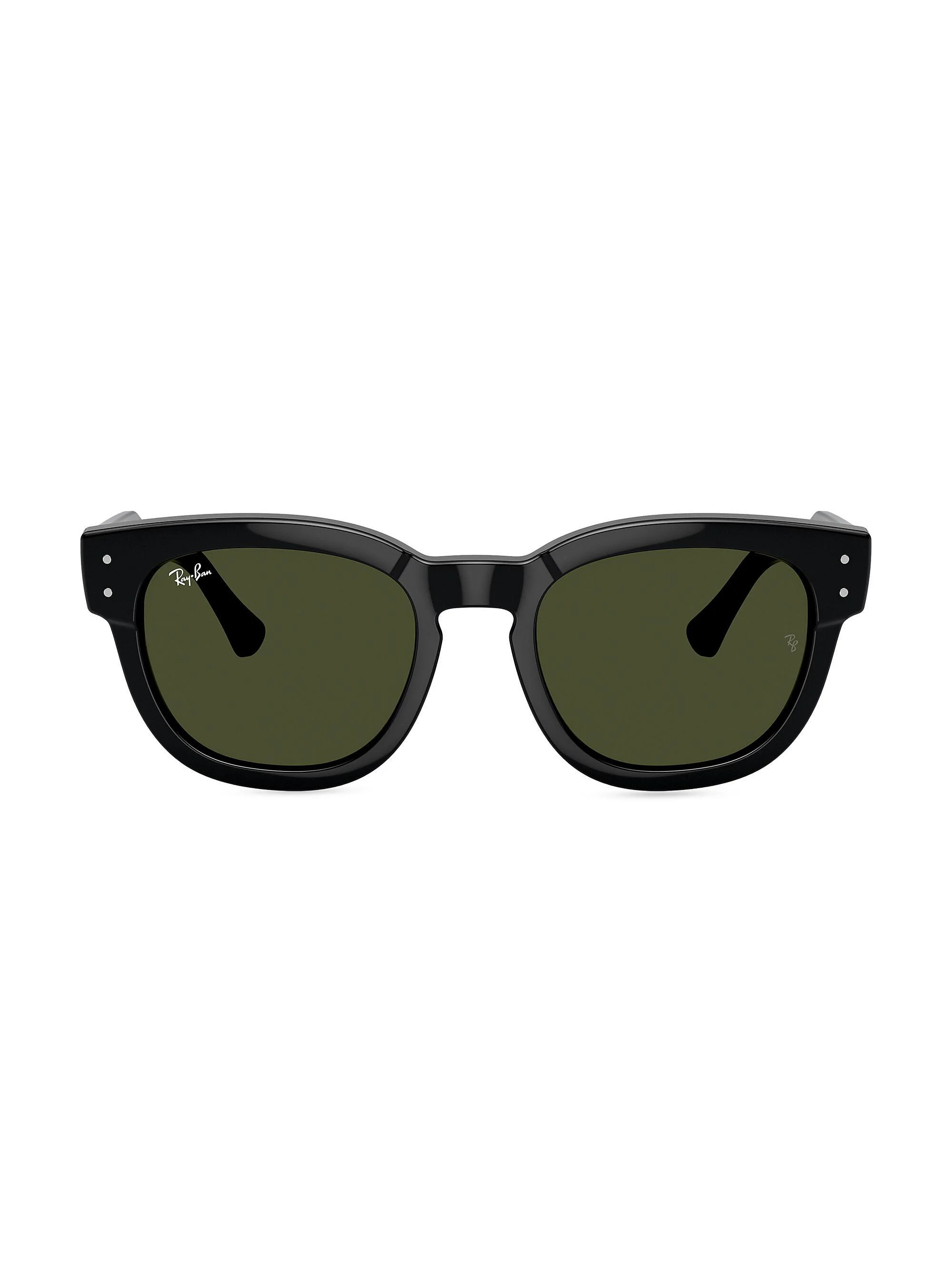 Men's RB0298s 53MM Mega Hawkeye Square Sunglasses - Black Dark Green - 1