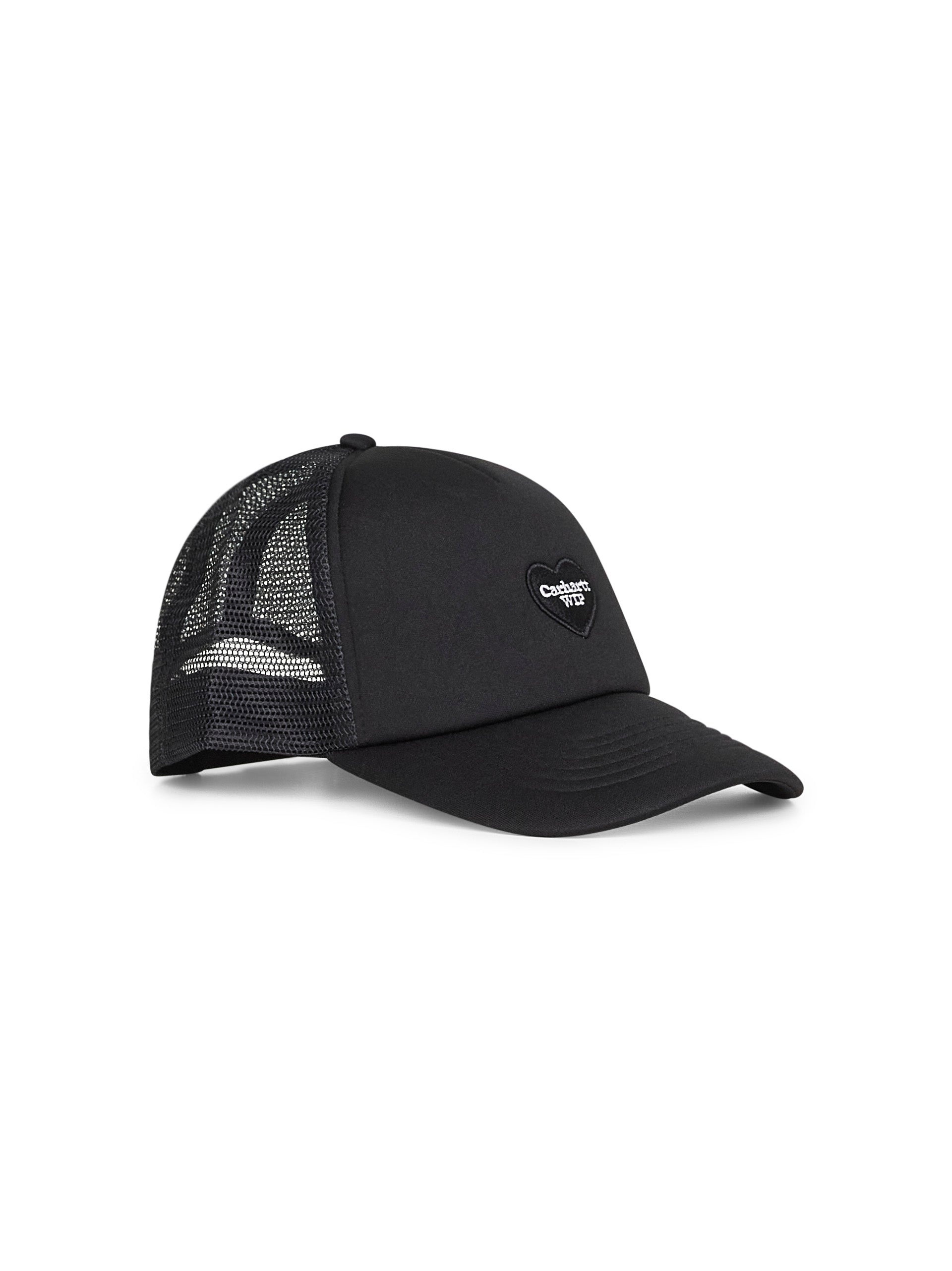 Black Heart Patch Trucker Cap - 2