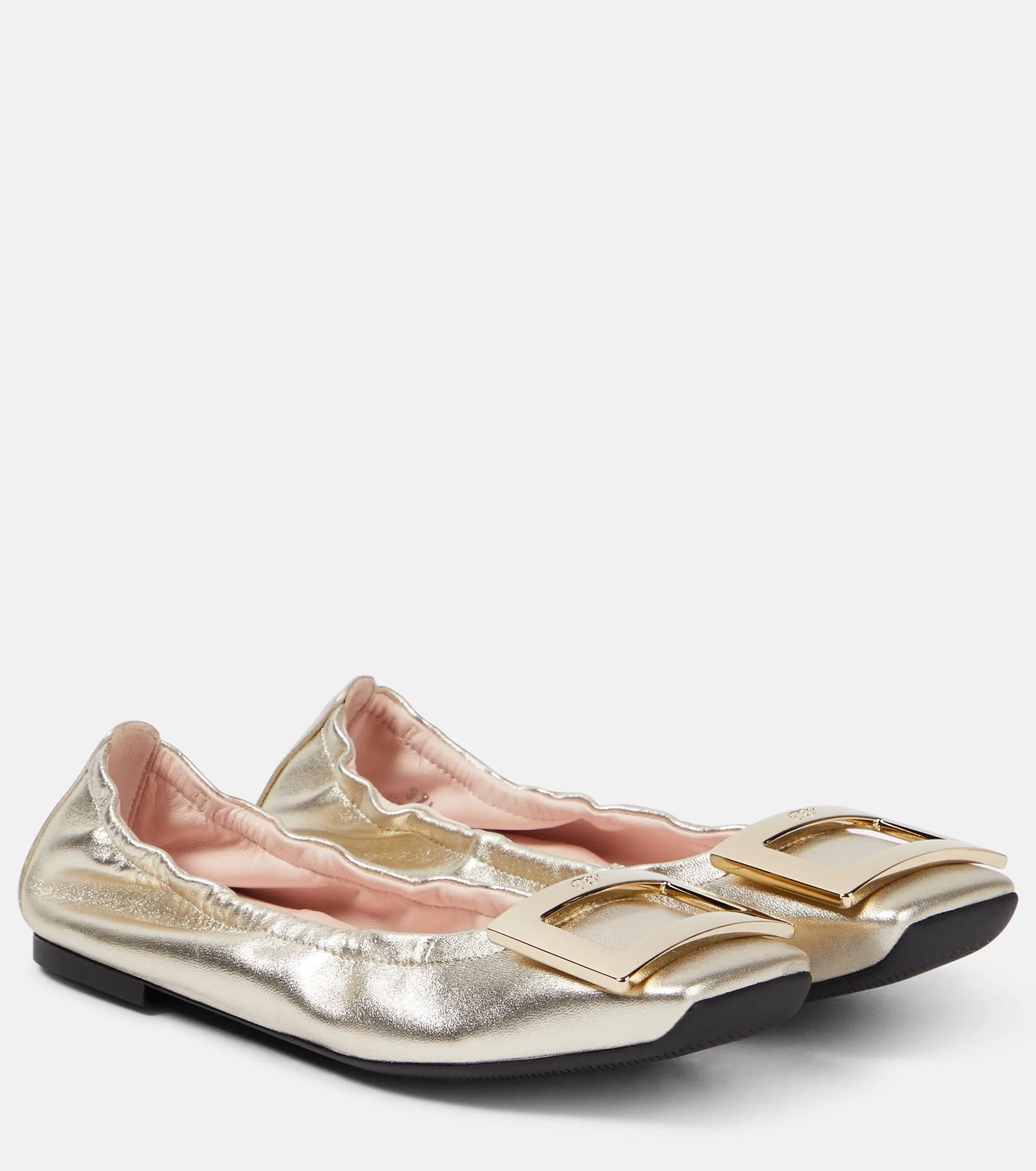Viv' Pockette leather ballet flats - 1