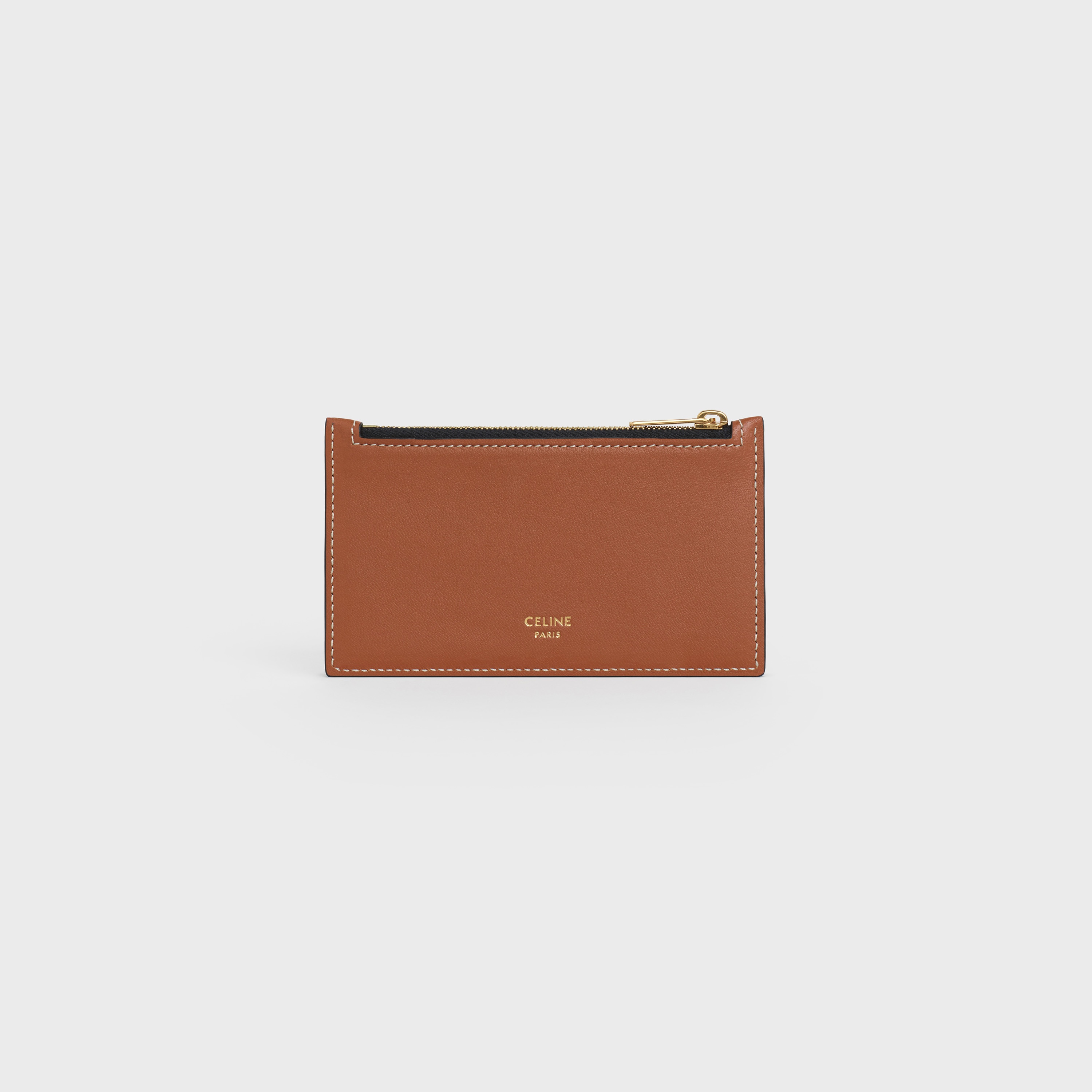 Zipped card holder in Triomphe Canvas and Lambskin - 3