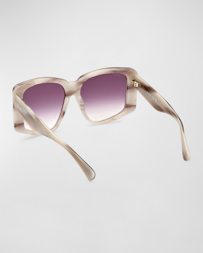 Max Mara Glimpse Acetate Butterfly Sunglasses outlook