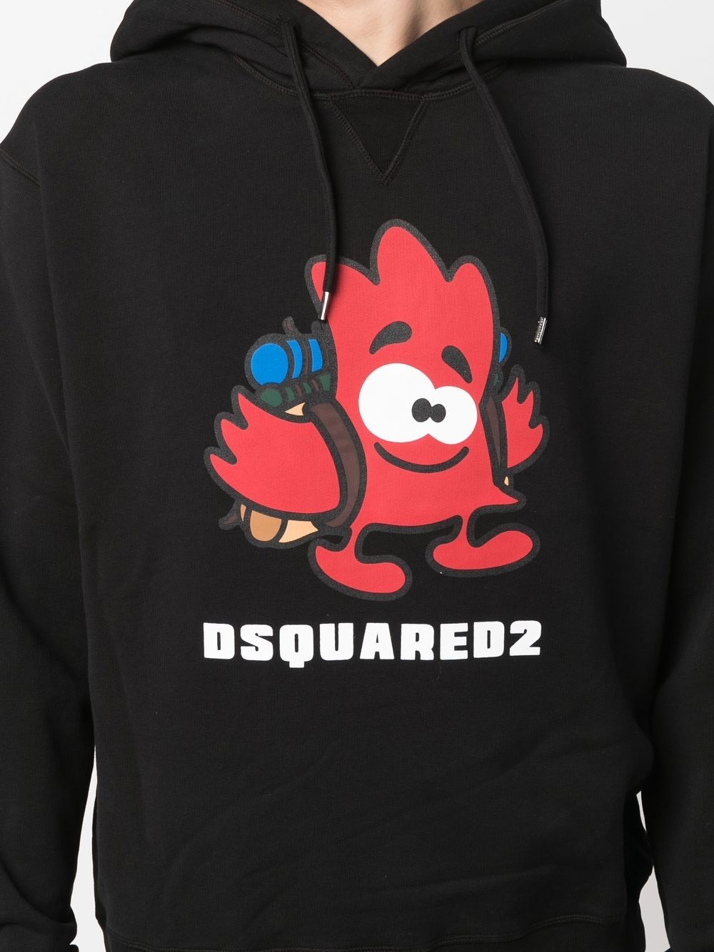 logo-print detail hoodie - 5