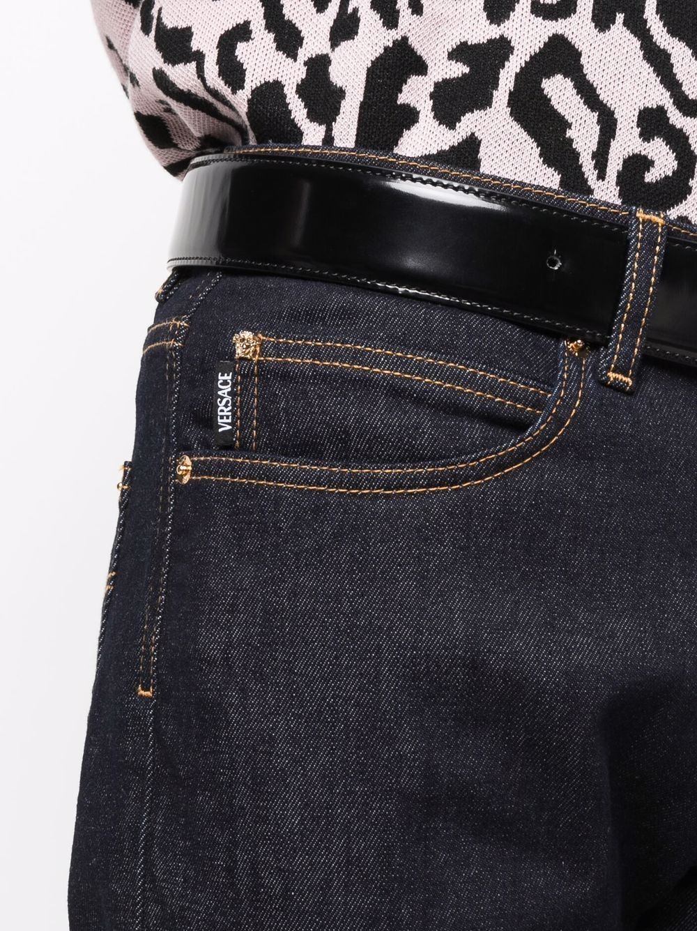 La Greca cuffed jeans - 5