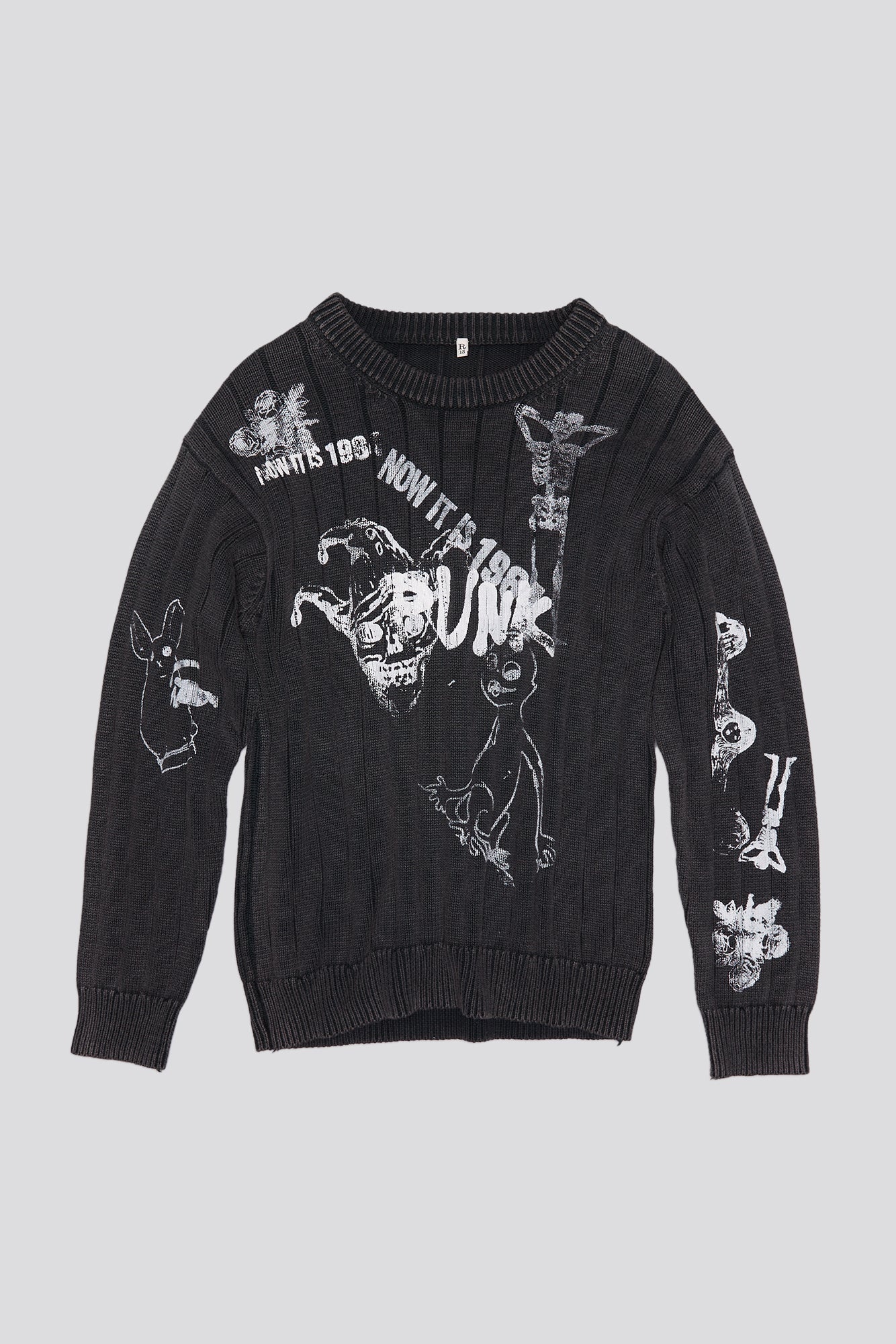 DROP NEEDLE SWEATER - ACID BLACK - 1