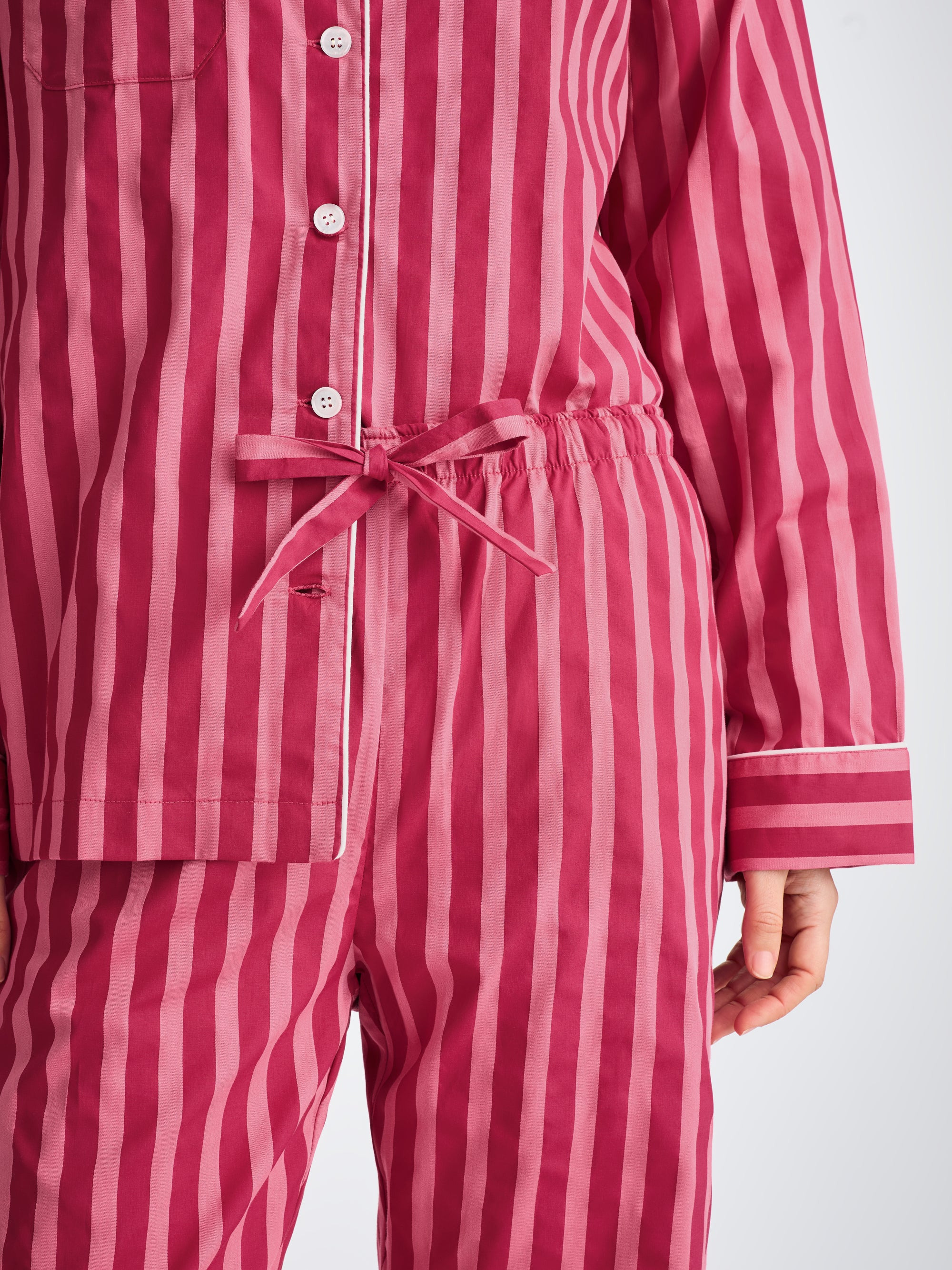 Women's Pajamas Capri 25 Cotton Batiste Pink - 5