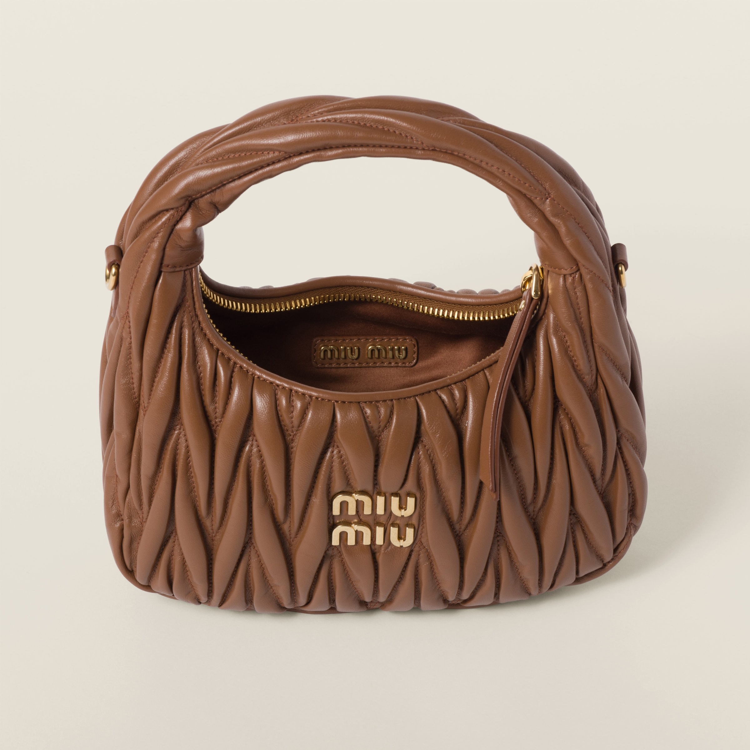 Wander matelassé nappa leather hobo bag - 6