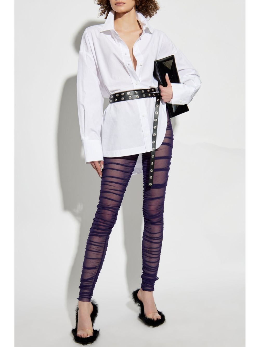 ruched leggings - 2