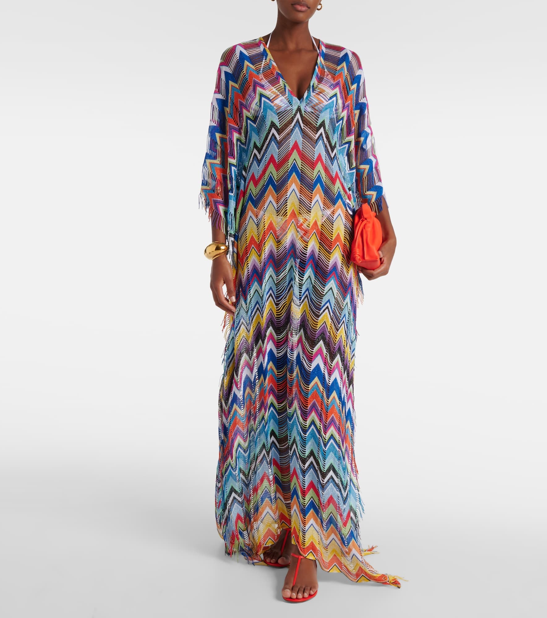 Zig Zag fringed maxi dress - 2