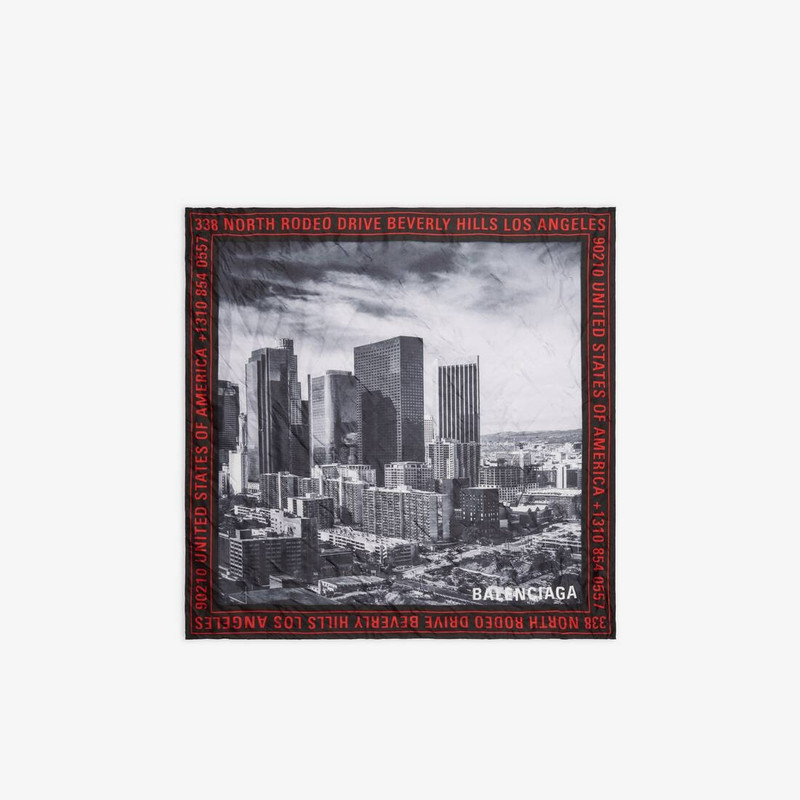 BALENCIAGA Los Angeles Scarf in Black outlook