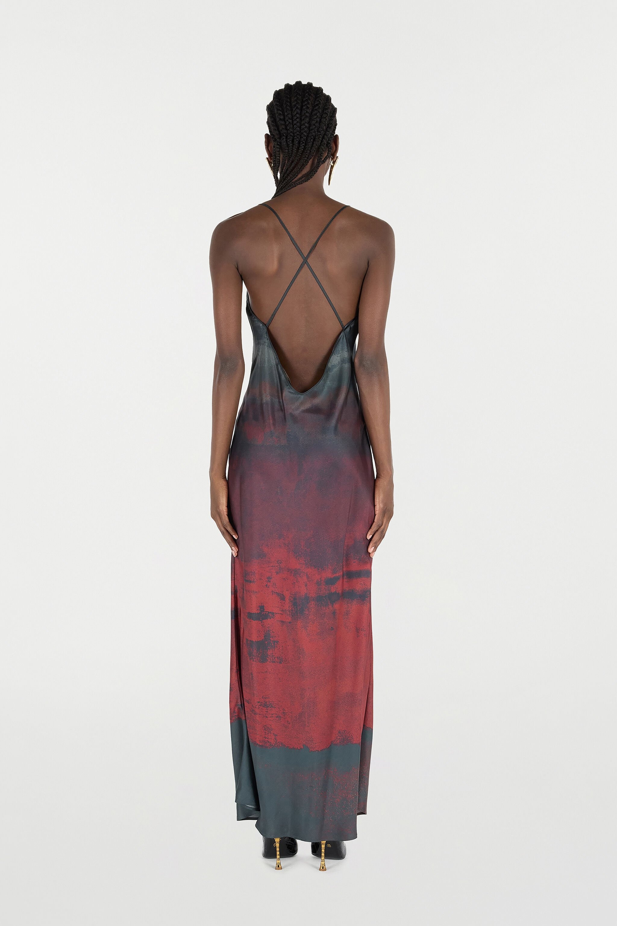 Slip-Style Long Dress with Garment-Dyed Effect - 4