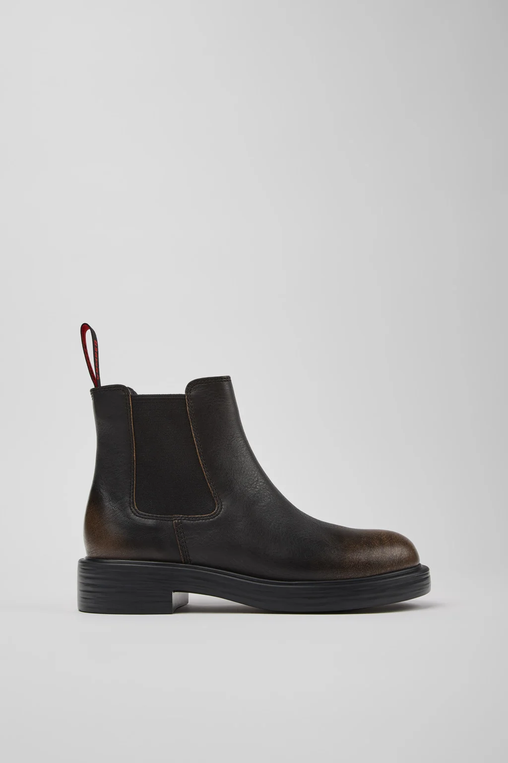 Dean Black and Brown Leather Ankle Boots for Women. - 1