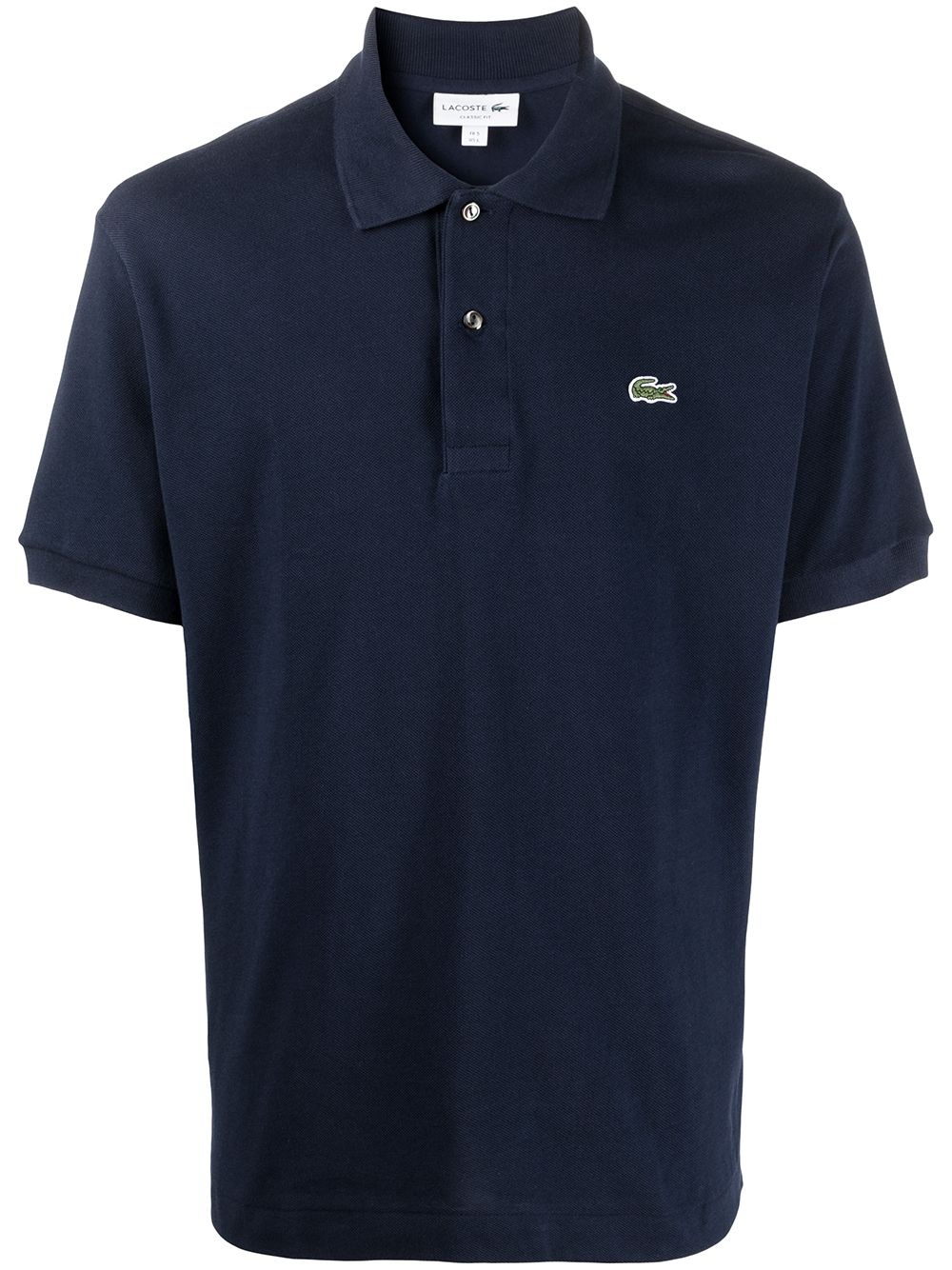 logo patch short-sleeved polo shirt - 1