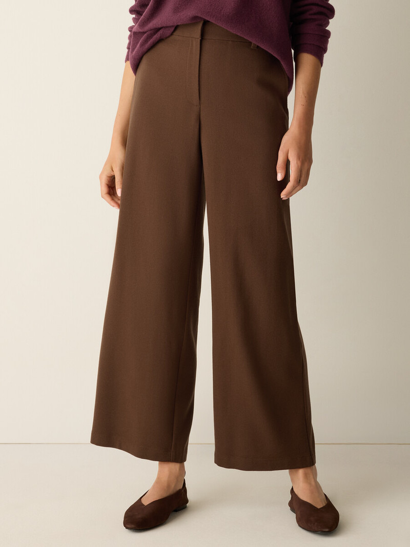 Stretch Wool Crepe Wide-Leg Trouser 3