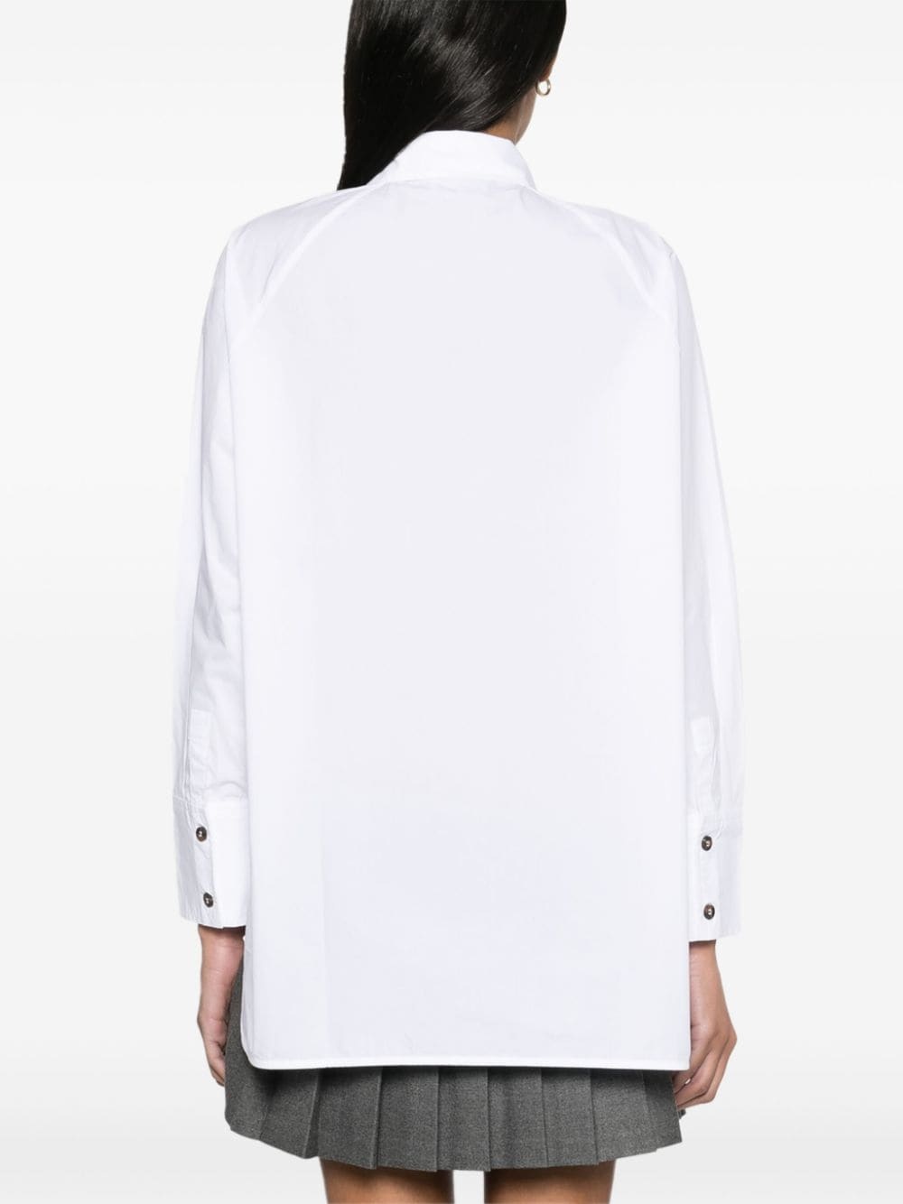raglan-sleeved organic cotton shirt - 4