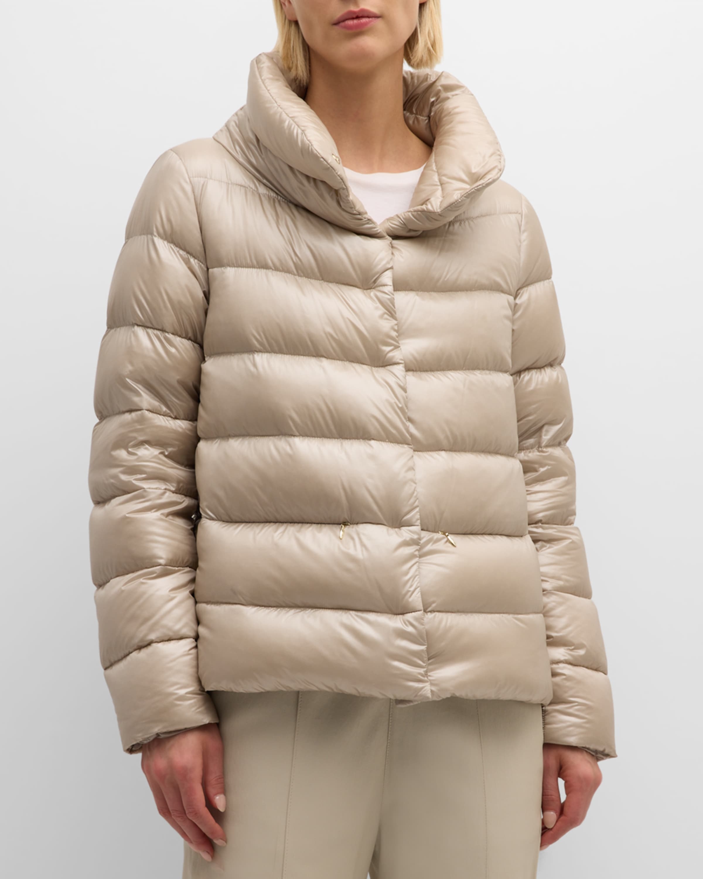 Piumino Nylon Ultralight Dettagli Puffer Jacket - 2