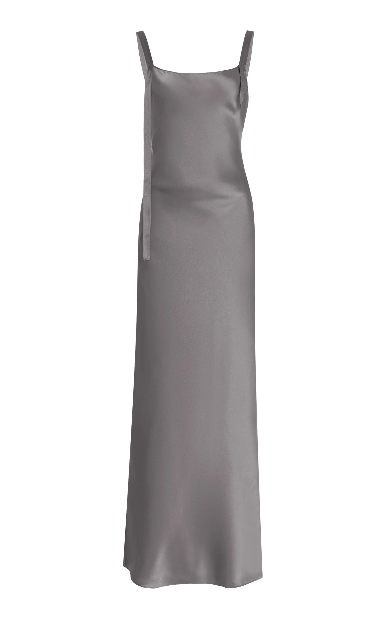 Catania Silk Maxi Slip Dress grey - 1