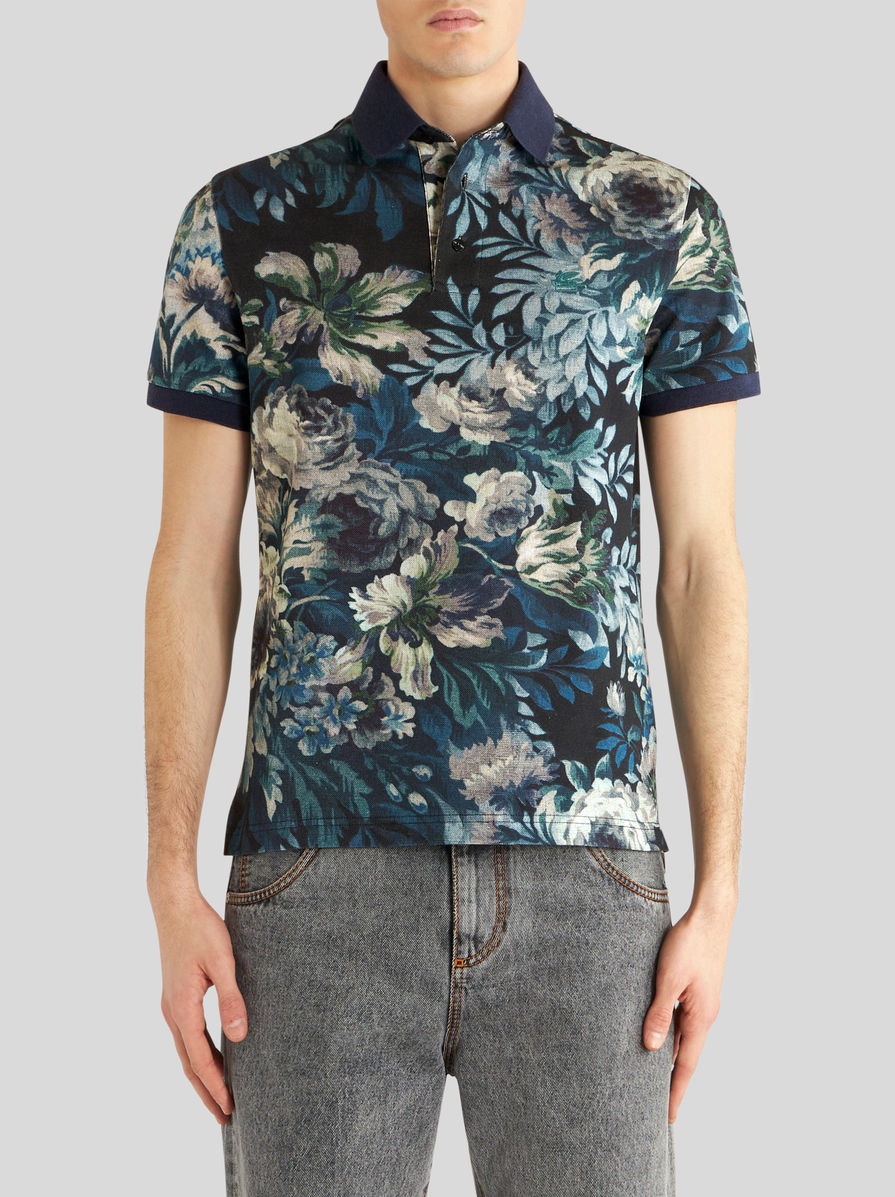 POLO SHIRT WITH FLORAL PRINT - 2