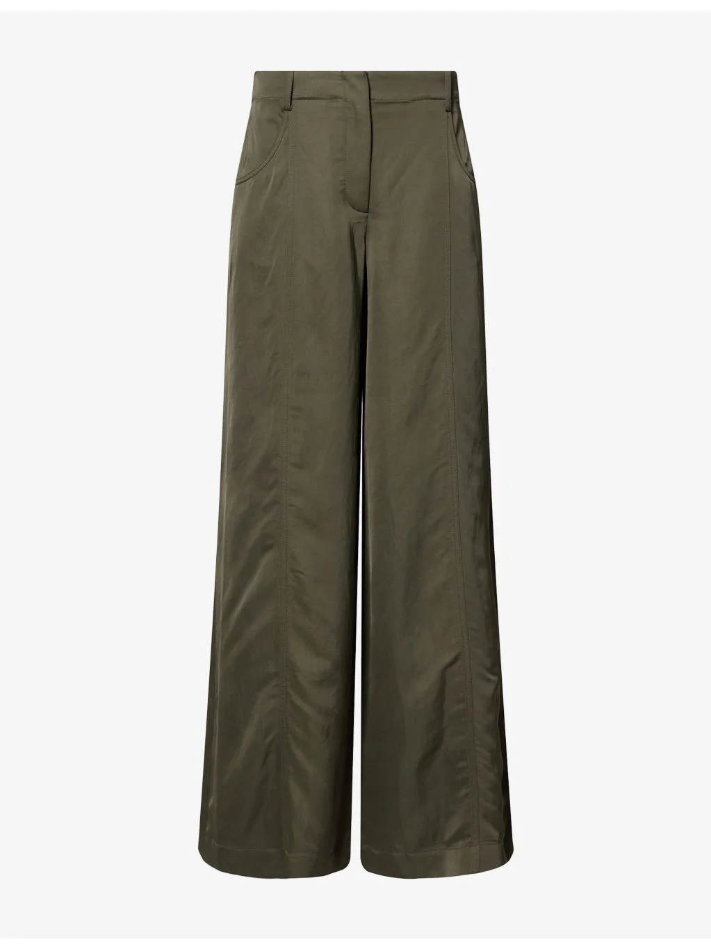 Demi Wide-Leg Linen-Blend Trousers - 1