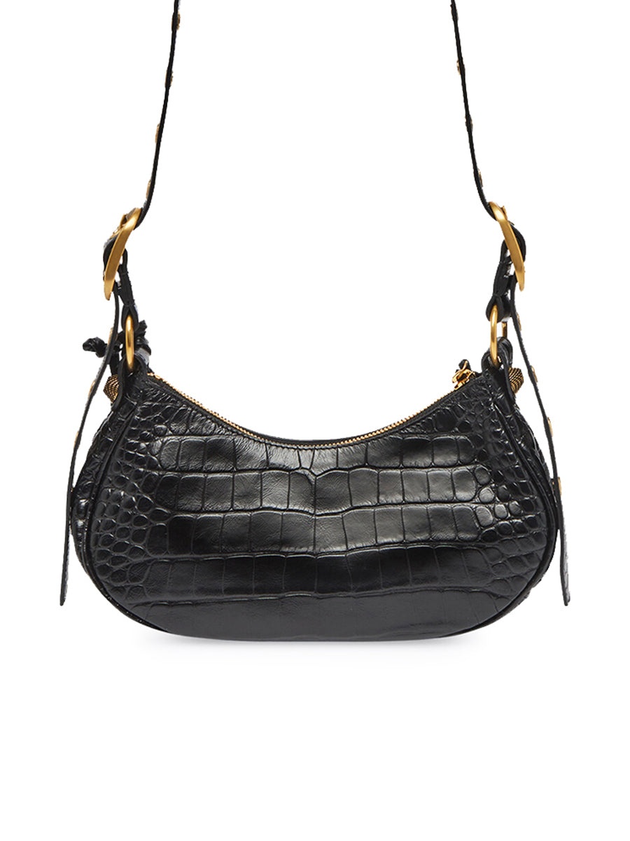 Le Cagole XS Shoulder Bag Crocodile Embossed - 6