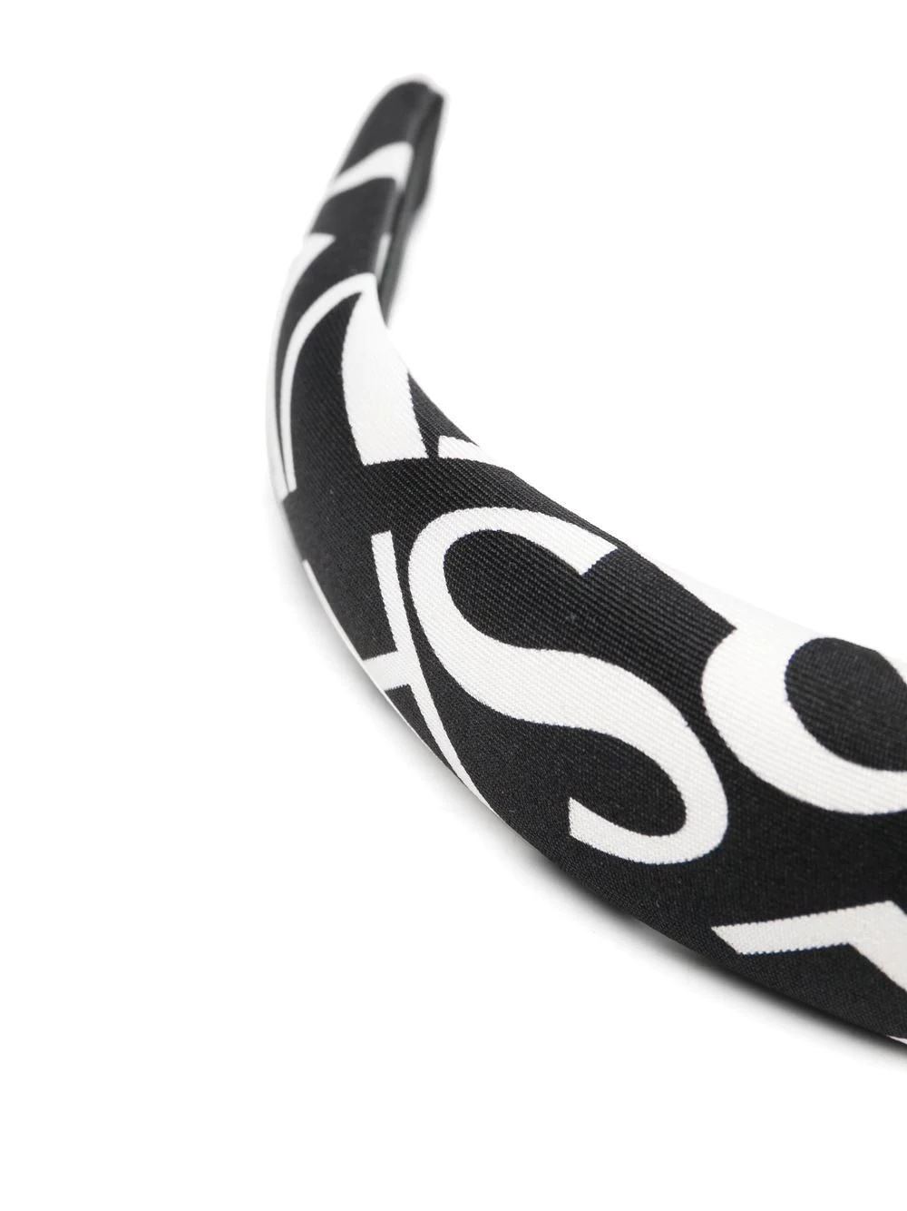 silk logo-print hairband - 3