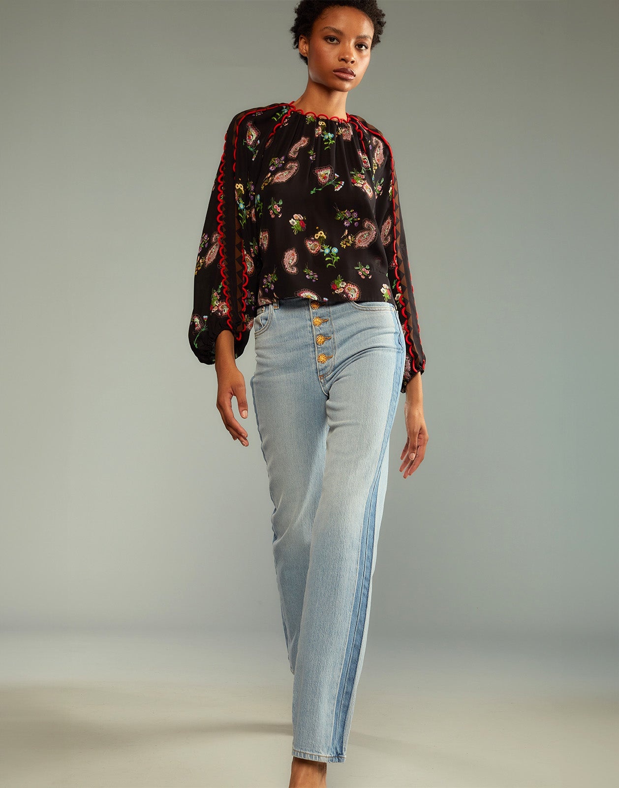 Midnight Garden Blouse - 5