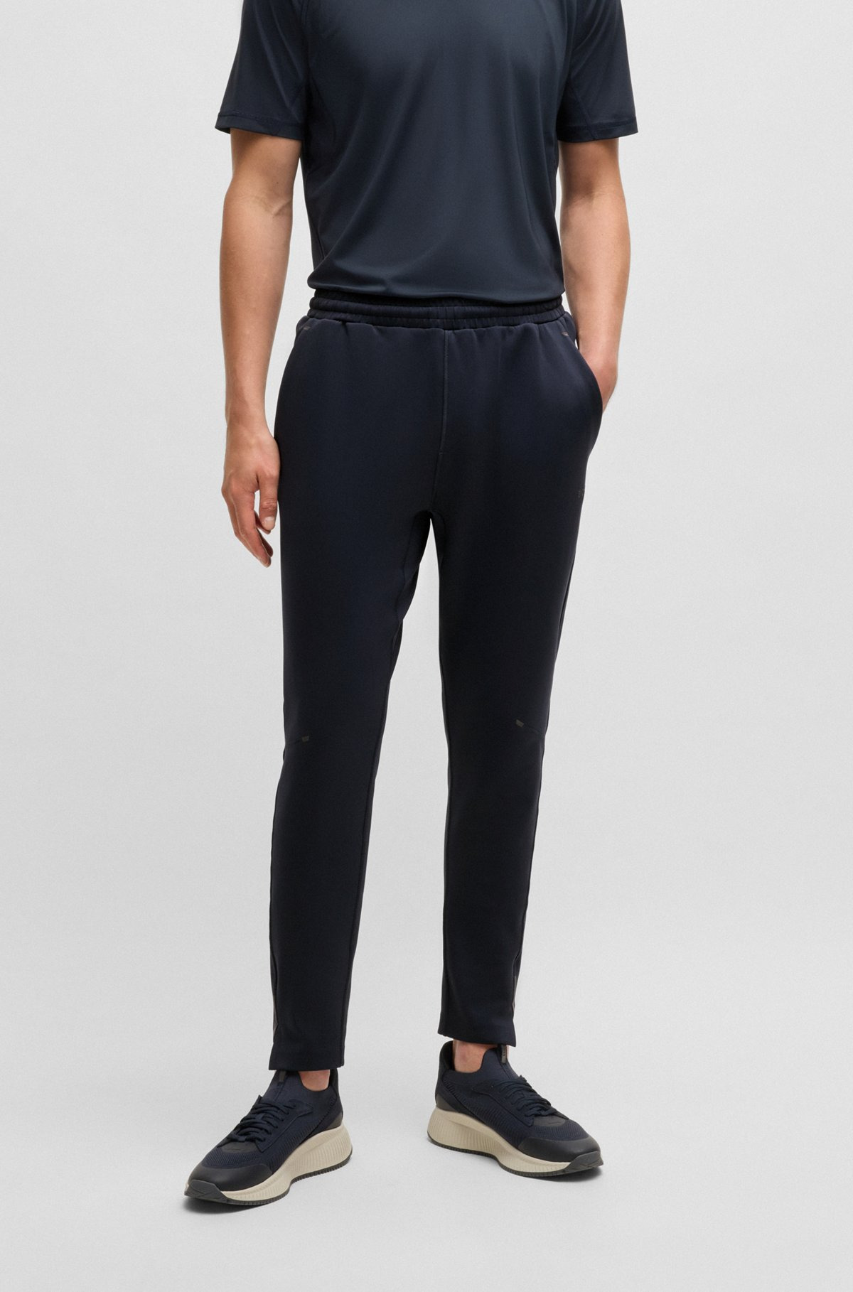 ACTIVE TRACKSUIT BOTTOMS IN STRETCH FABRIC WITH MOISTURE MANAGEMENT - 2