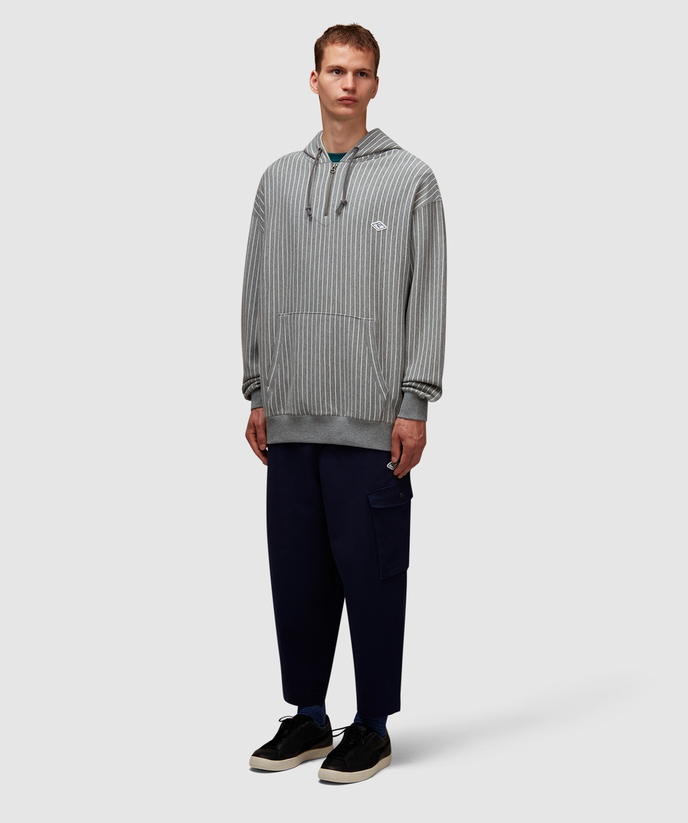 X Nanamica striped hoodie - 5