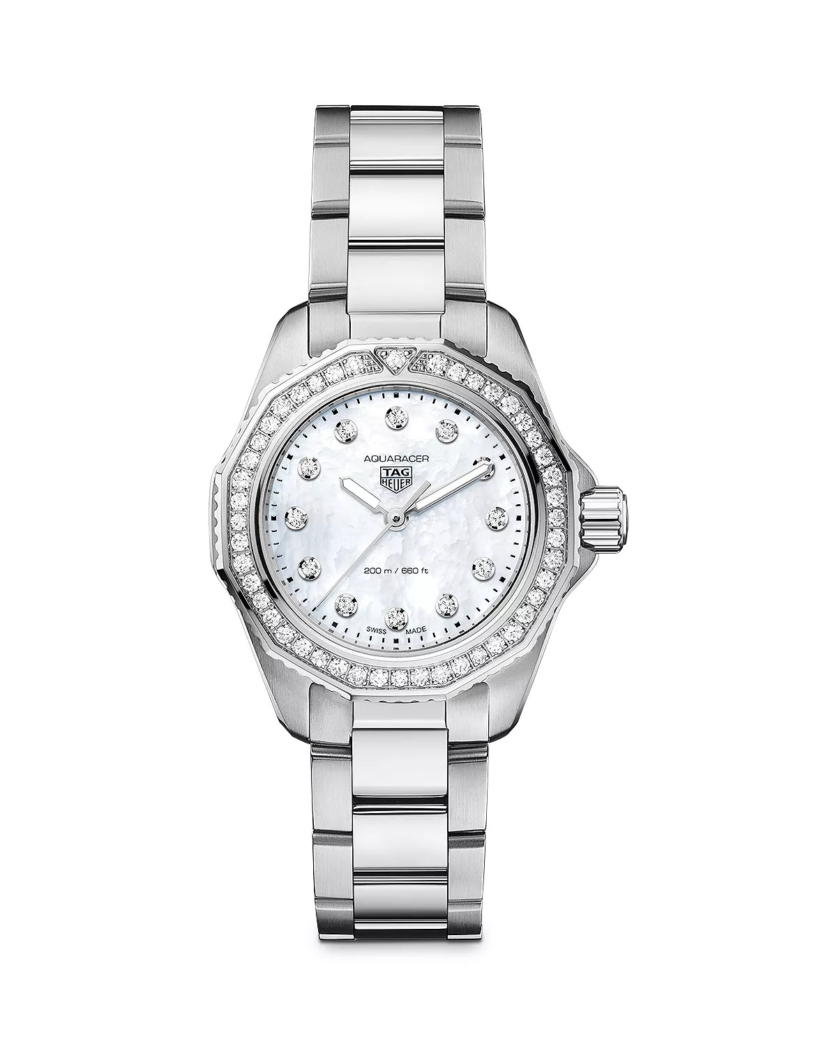 Aquaracer Professional 200 Mother-Of-Pearl and Diamond Watch, 30mm - 1