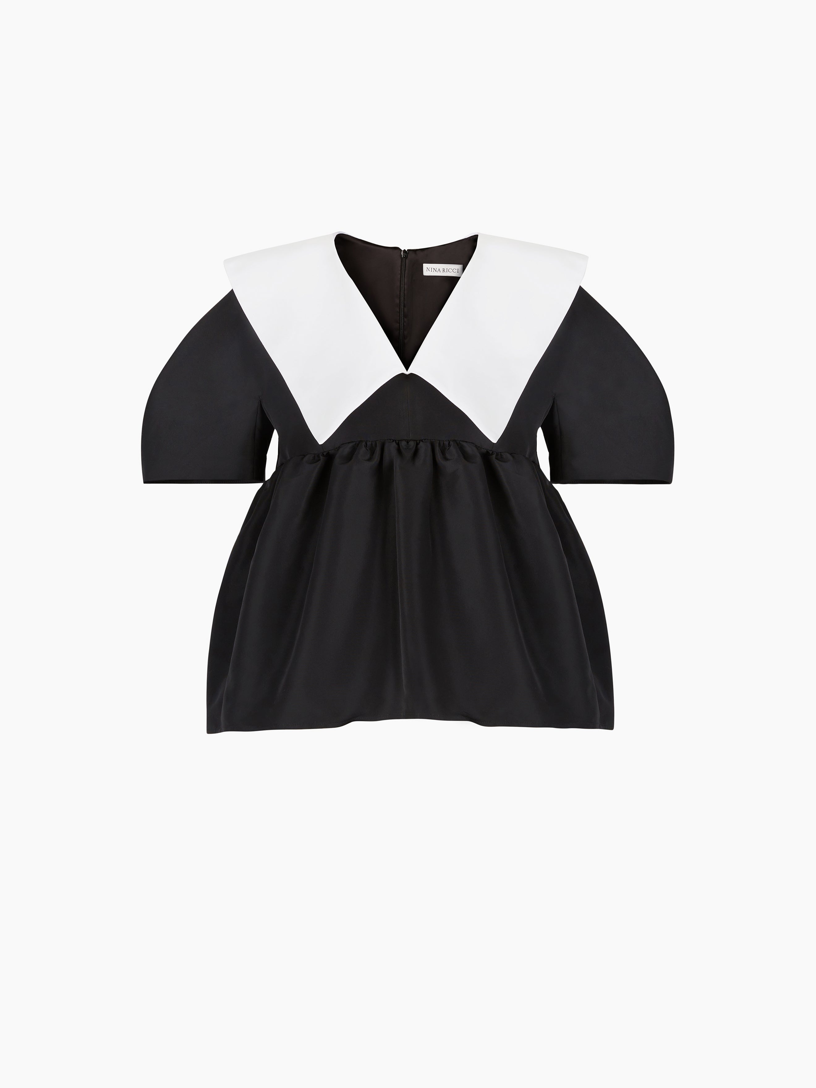 TAFFETA BABYDOLL TOP - 5