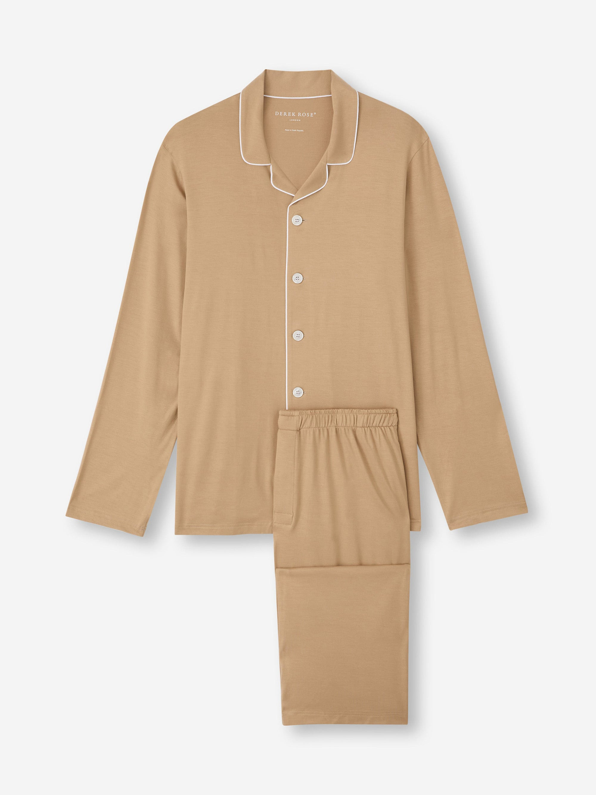 Men's Pajamas Basel Micro Modal Stretch Camel - 2