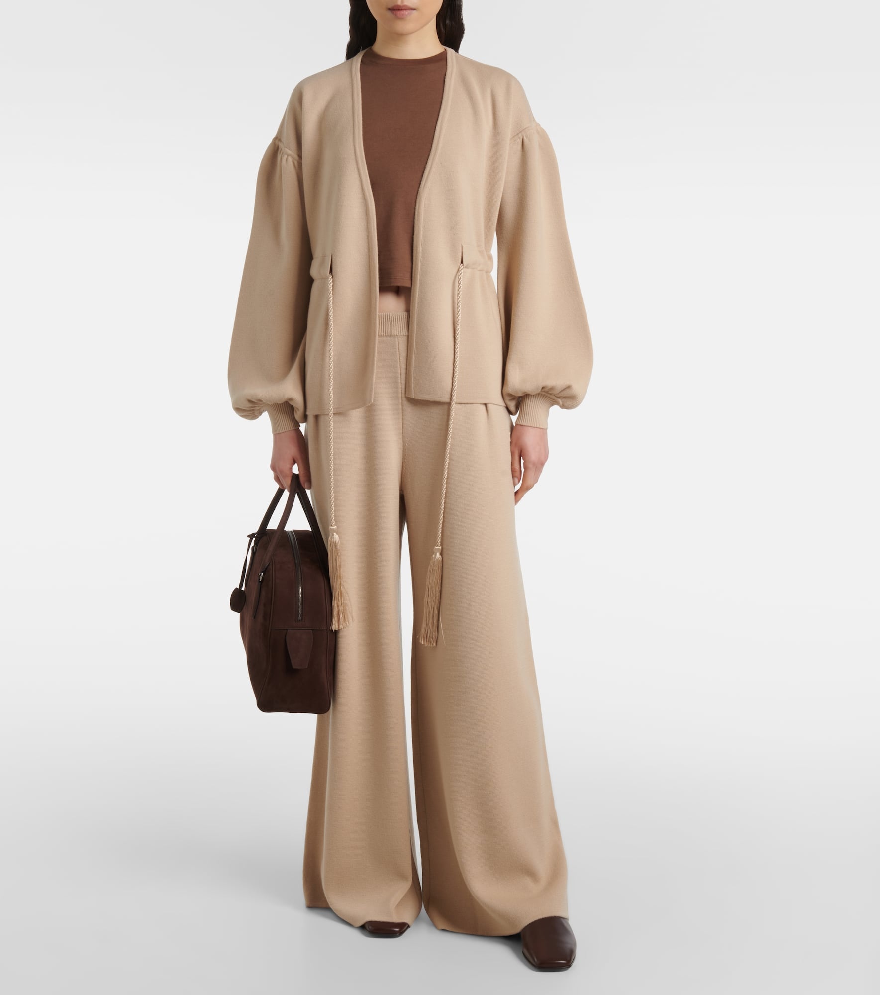 Wool wide-leg pants - 2