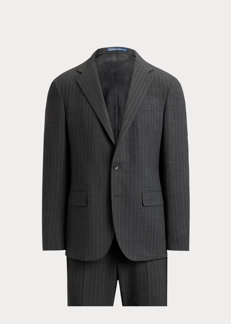 Polo Tailored Fit Rope-Stripe Wool Suit 1