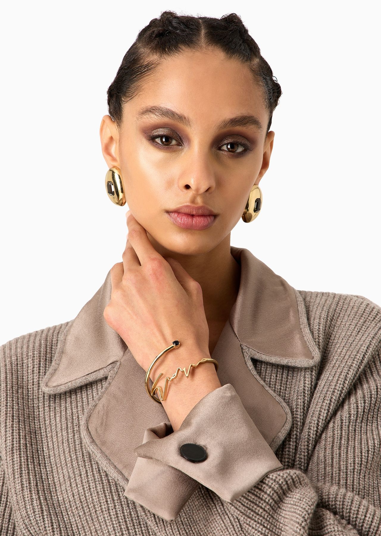 Sterling silver signature logo bangle - 3