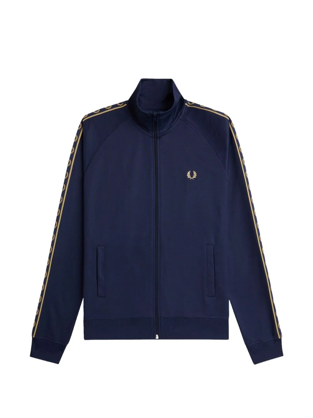 zip-up embroidered track jacket - 1