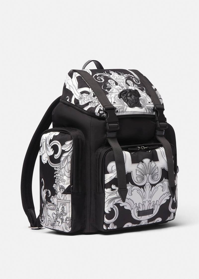 VERSACE La Medusa Silver Baroque Backpack outlook