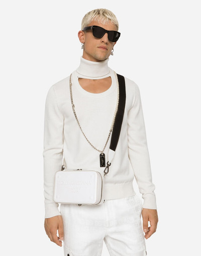 Dolce & Gabbana Calfskin crossbody bag with raised logo outlook