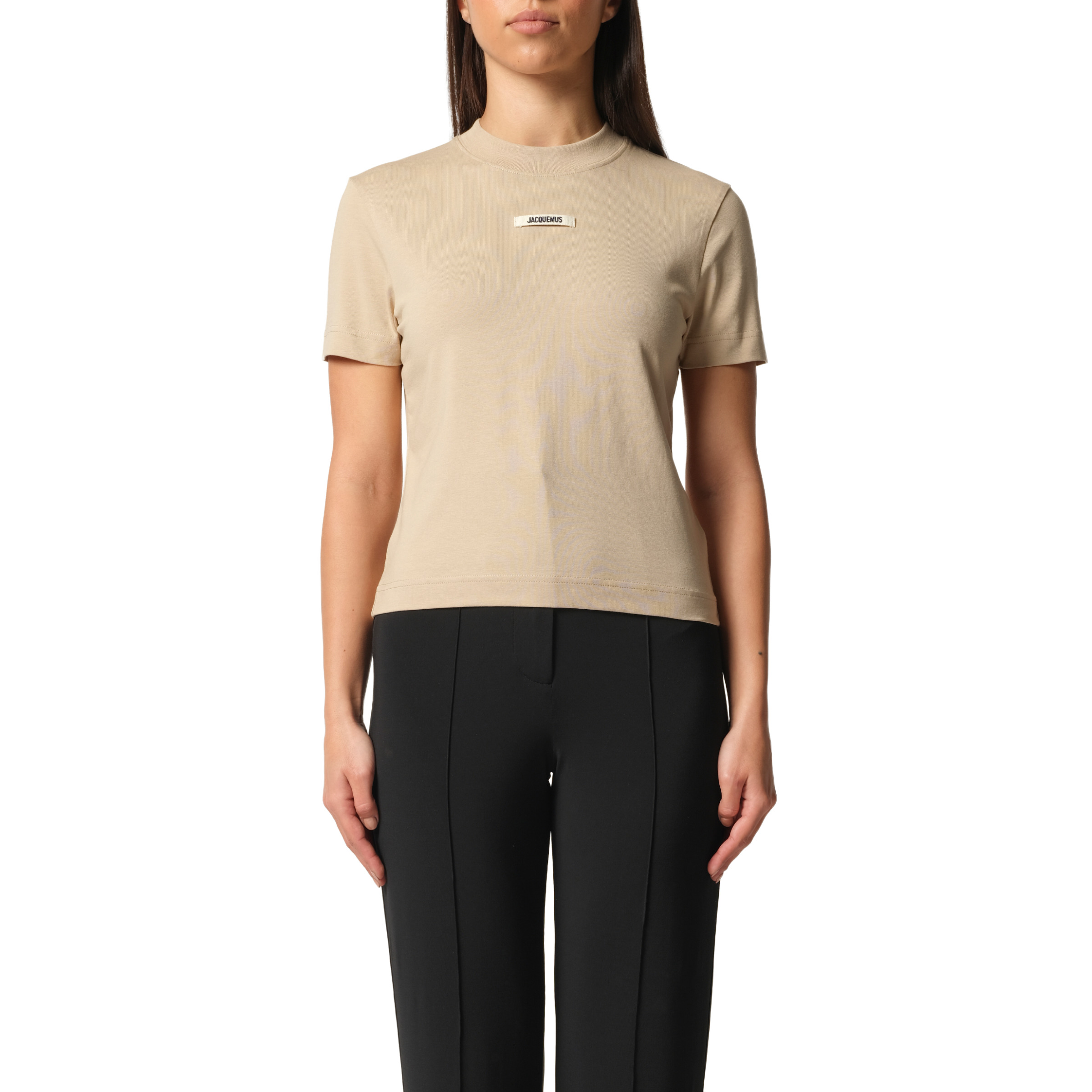 Le T-Shirt Gros Grain in Beige - 1