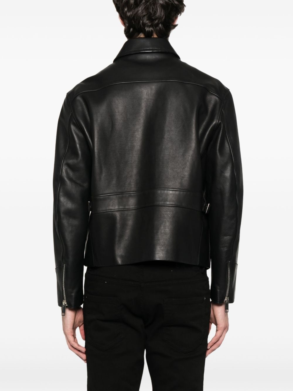 leather bomber jacket - 4
