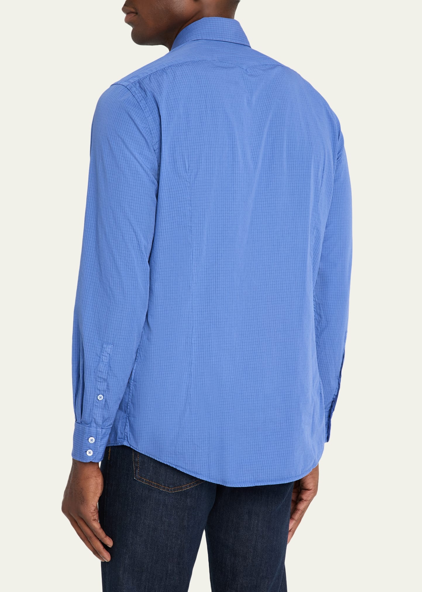 Men's Canary Micro-Check Button-Down Shirt - 3