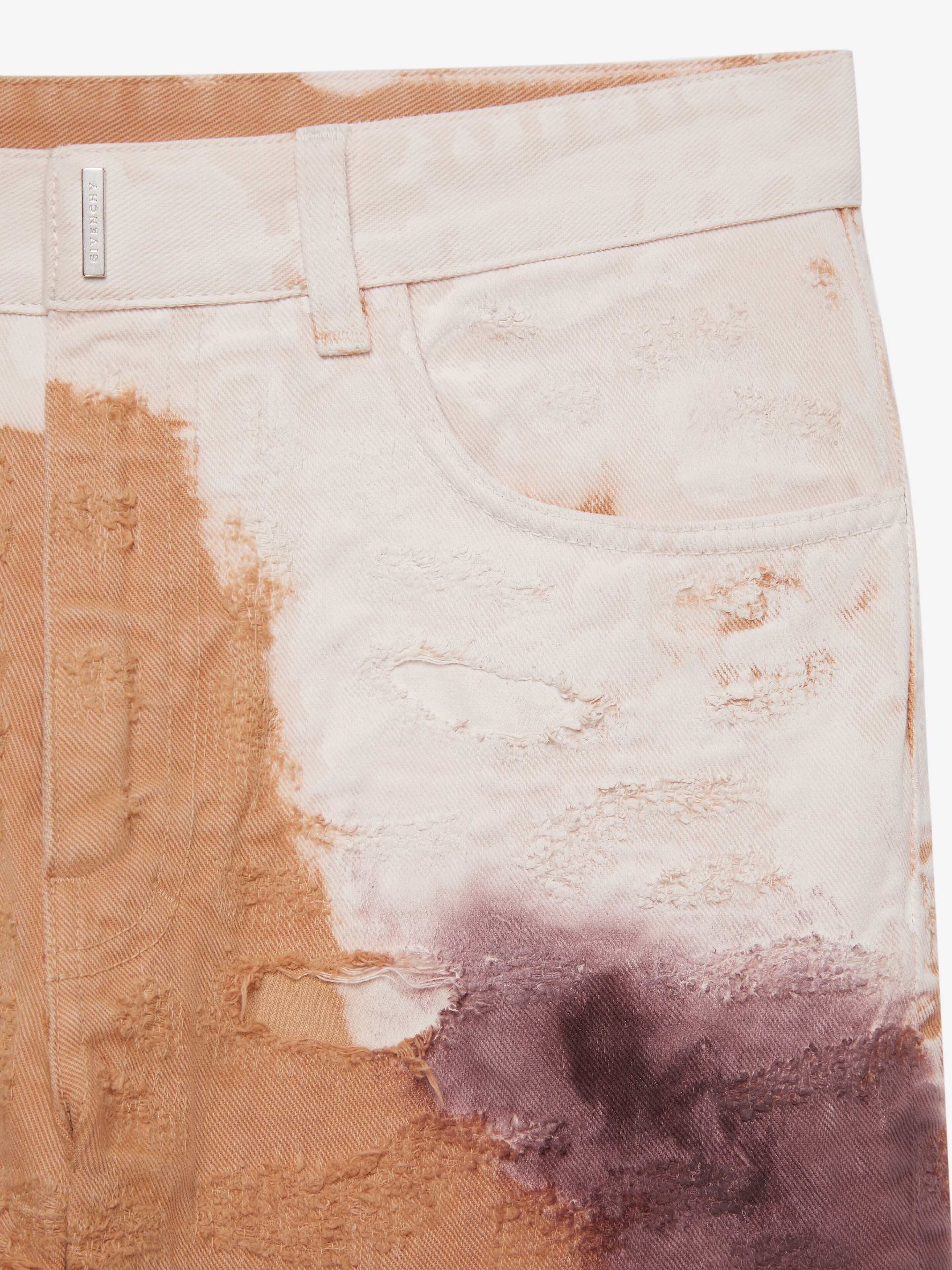 SLIM-FIT JEANS IN DESTROYED DENIM - 5