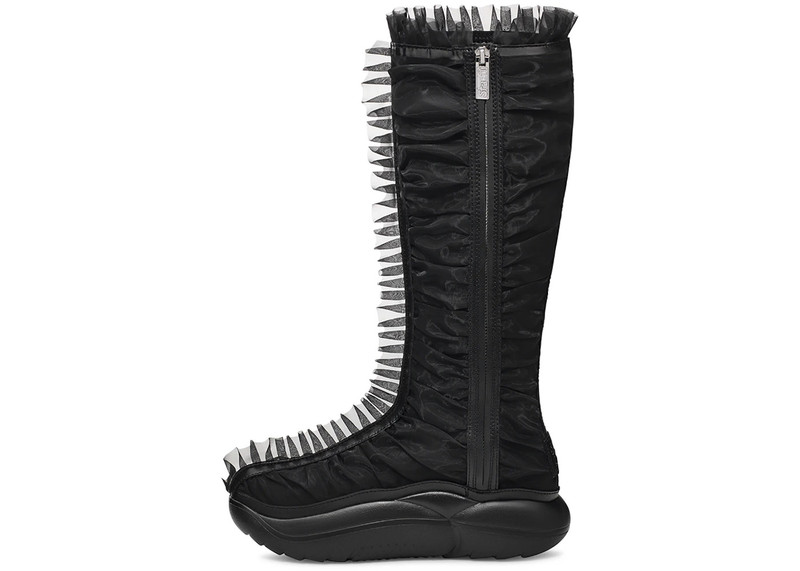 UGG UGG Ruffle Boot Tall Collina Strada Black (Women's) outlook